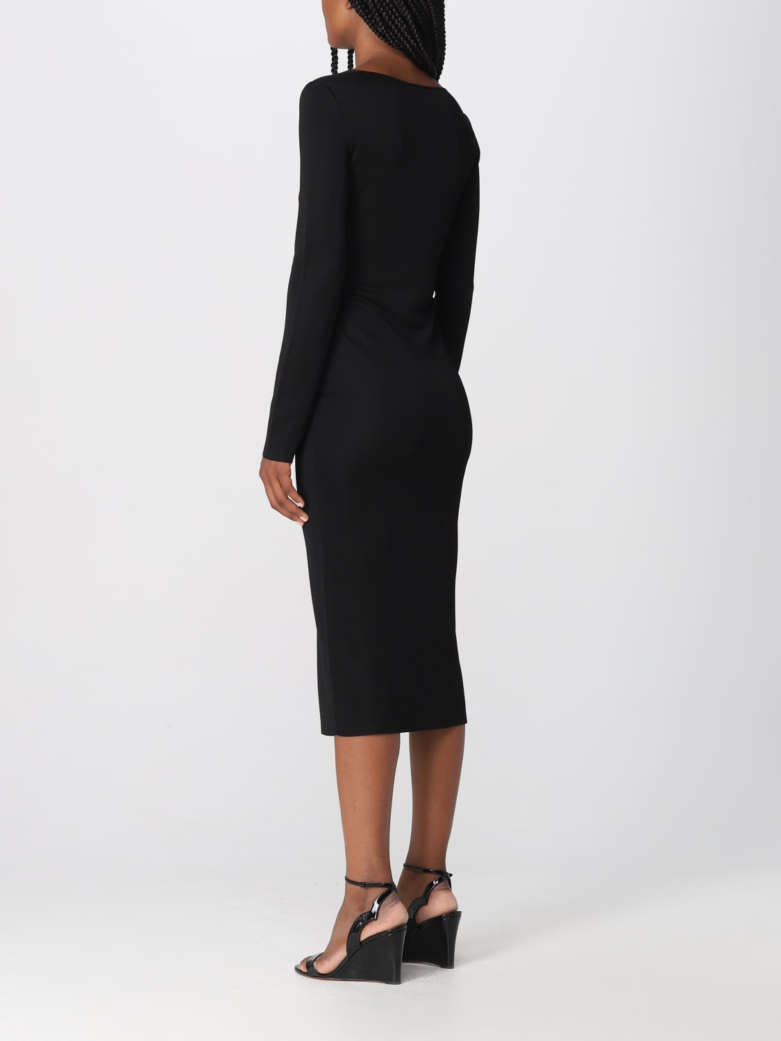 ワンピース TOM FORD BLACK VISCOSE DRESS Tom Ford Gown - Size 42 IT