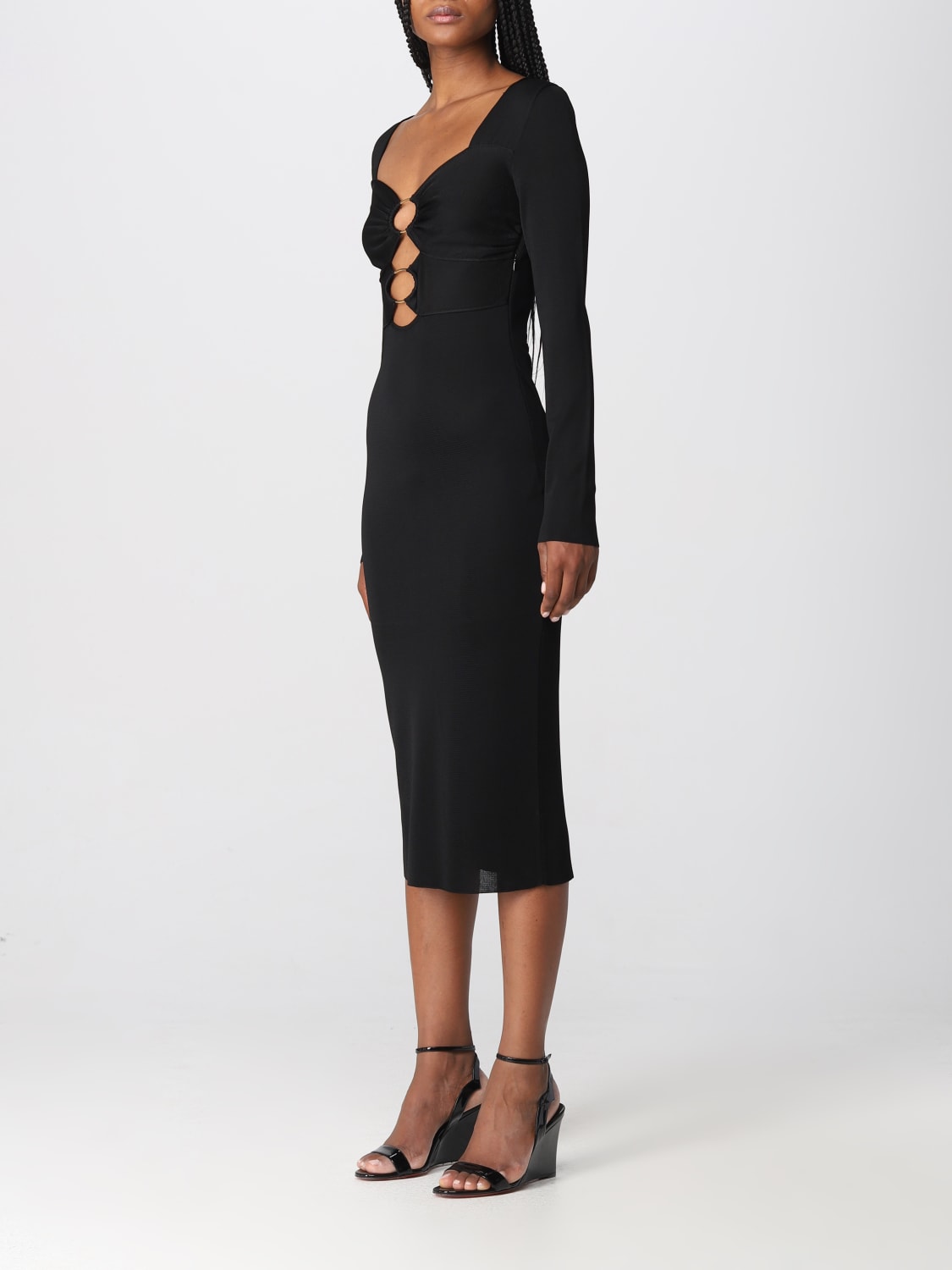 ワンピース TOM FORD Plum Viscose Dress Tom Ford Outlet: viscose dress with cut-out details - Black