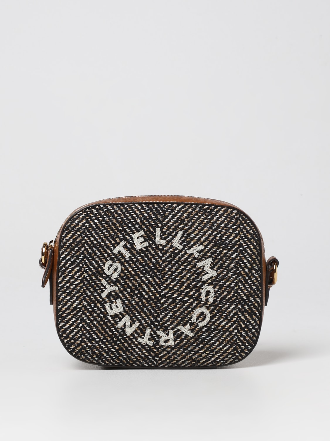 Giglio Borsa Stella McCartney in tweed e pelle sintetica