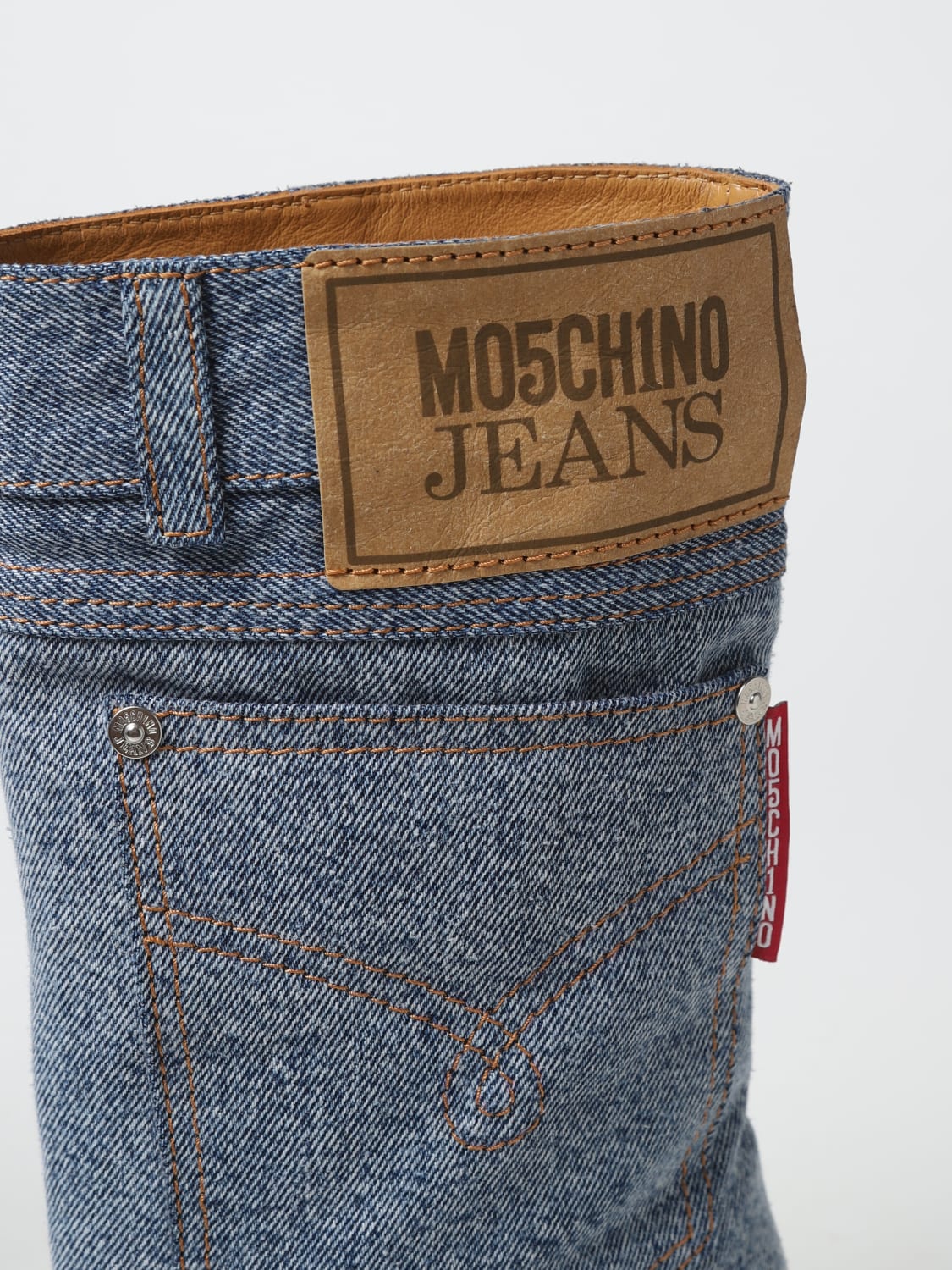 MOSCHINO JEANS 平底靴: 平底靴 女士 Moschino Jeans, 蓝色 - Img 4