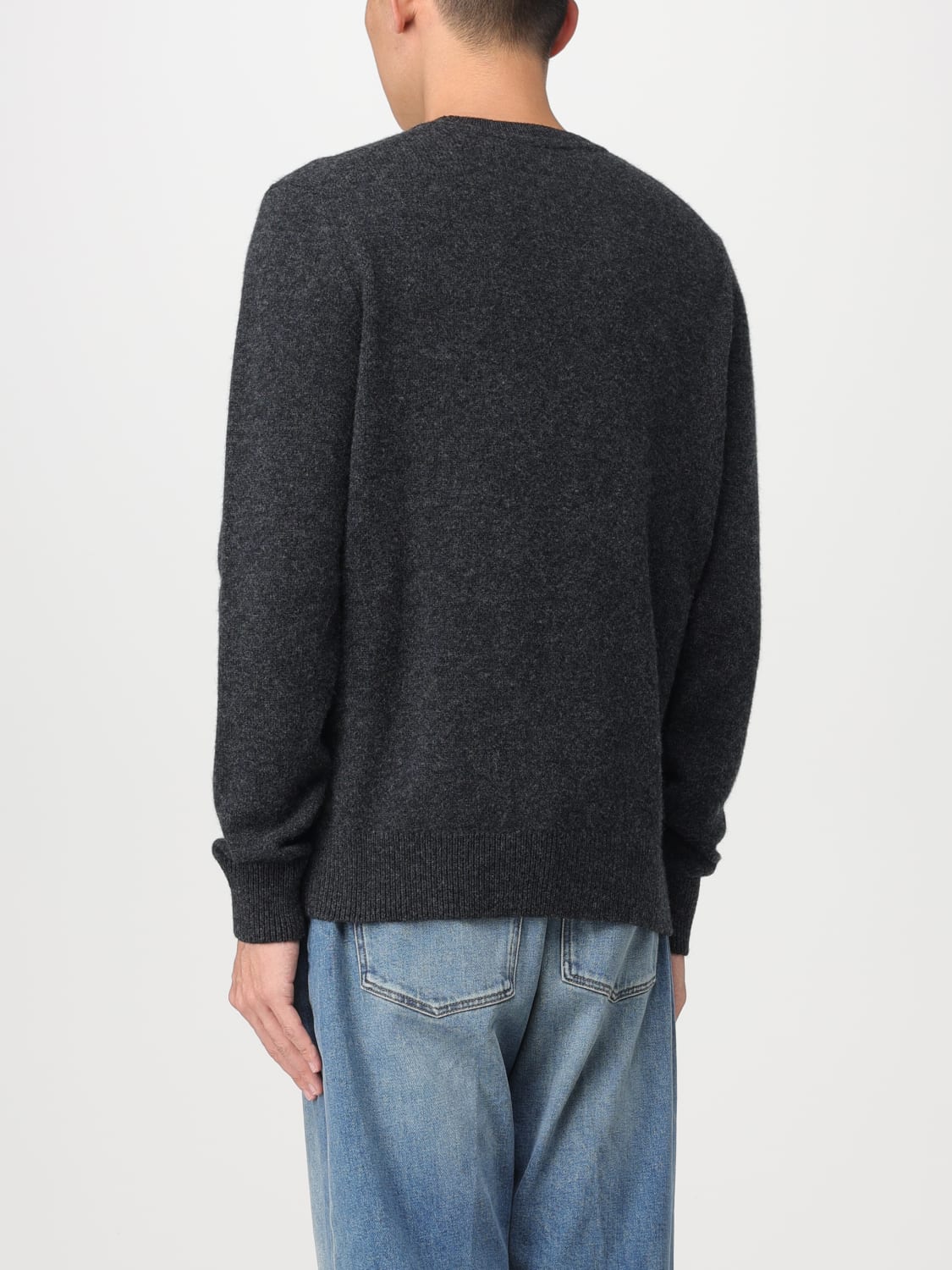 MAISON KITSUNÉ SWEATER: Maison Kitsuné sweater in wool, Grey - Img 2