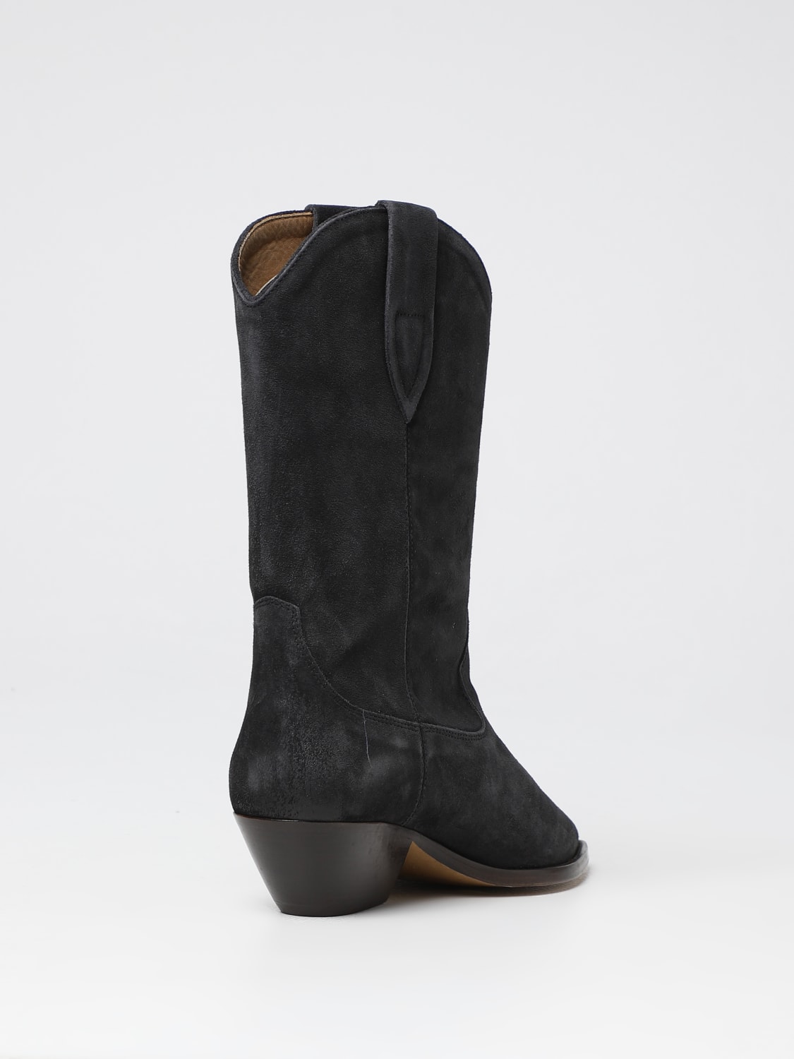 ISABEL MARANT BOOTS: Isabel Marant Duerto ankle boot in suede, Black - Img 3