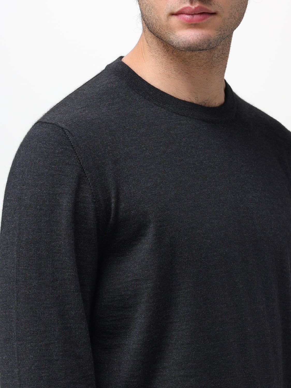 KITON PULLOVER: Pullover herren Kiton, Schwarz - Img 4