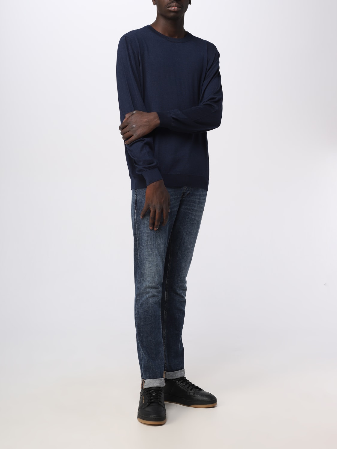 KITON SWEATER: Sweater men Kiton, Blue - Img 2