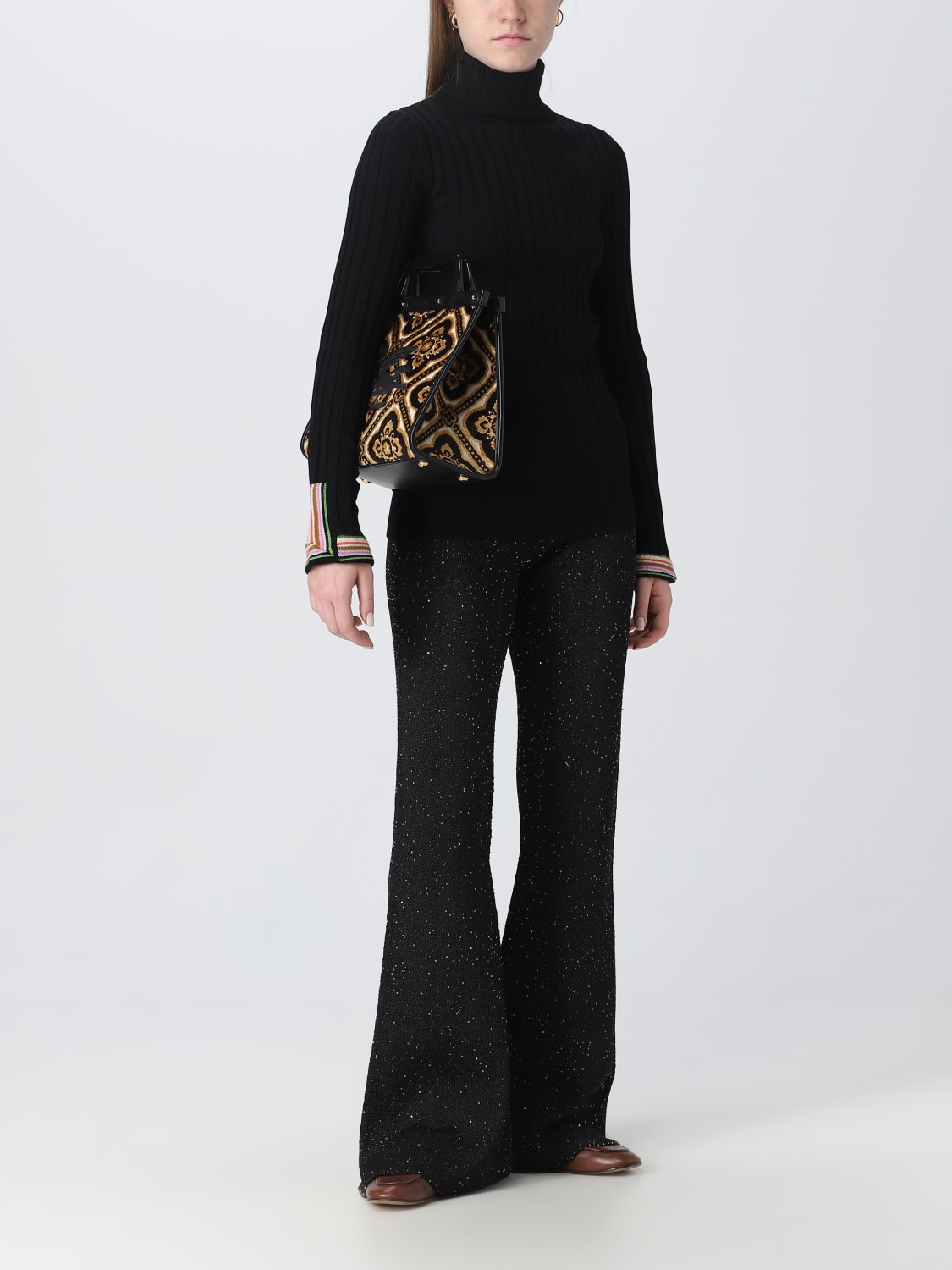 ETRO SWEATER: Etro wool sweater, Black - Img 2