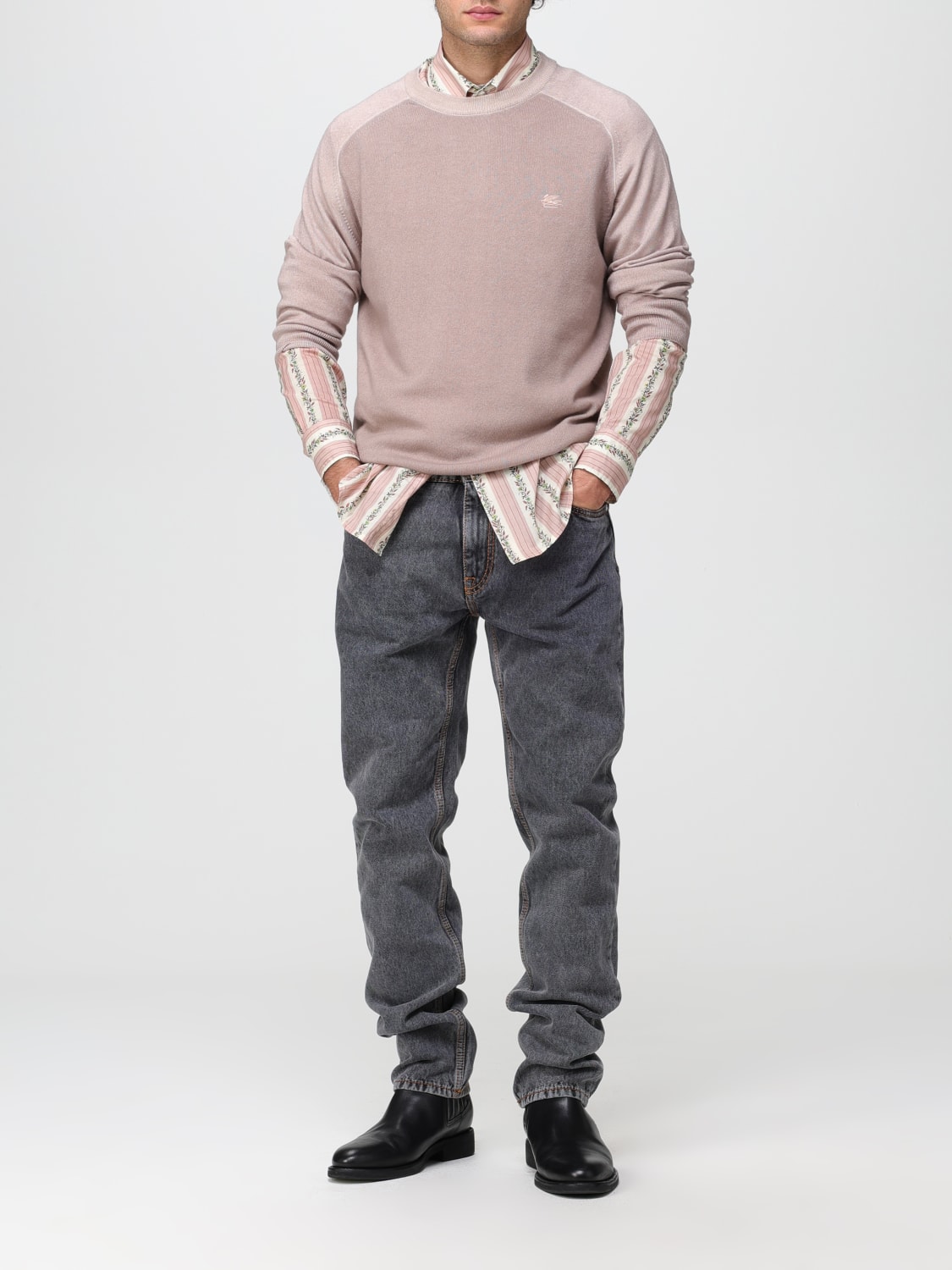 ETRO SWEATER: Etro wool sweater, Beige - Img 2