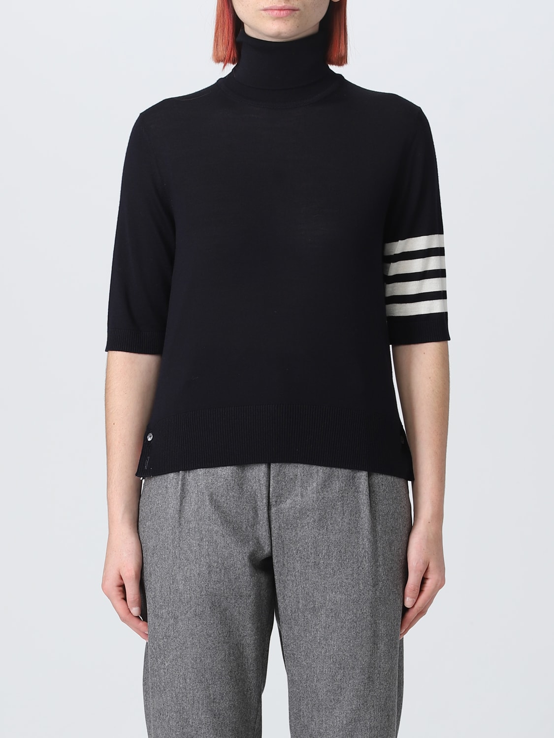 THOM BROWNE JERSEY: Jersey mujer Thom Browne, Azul Oscuro - Img 1