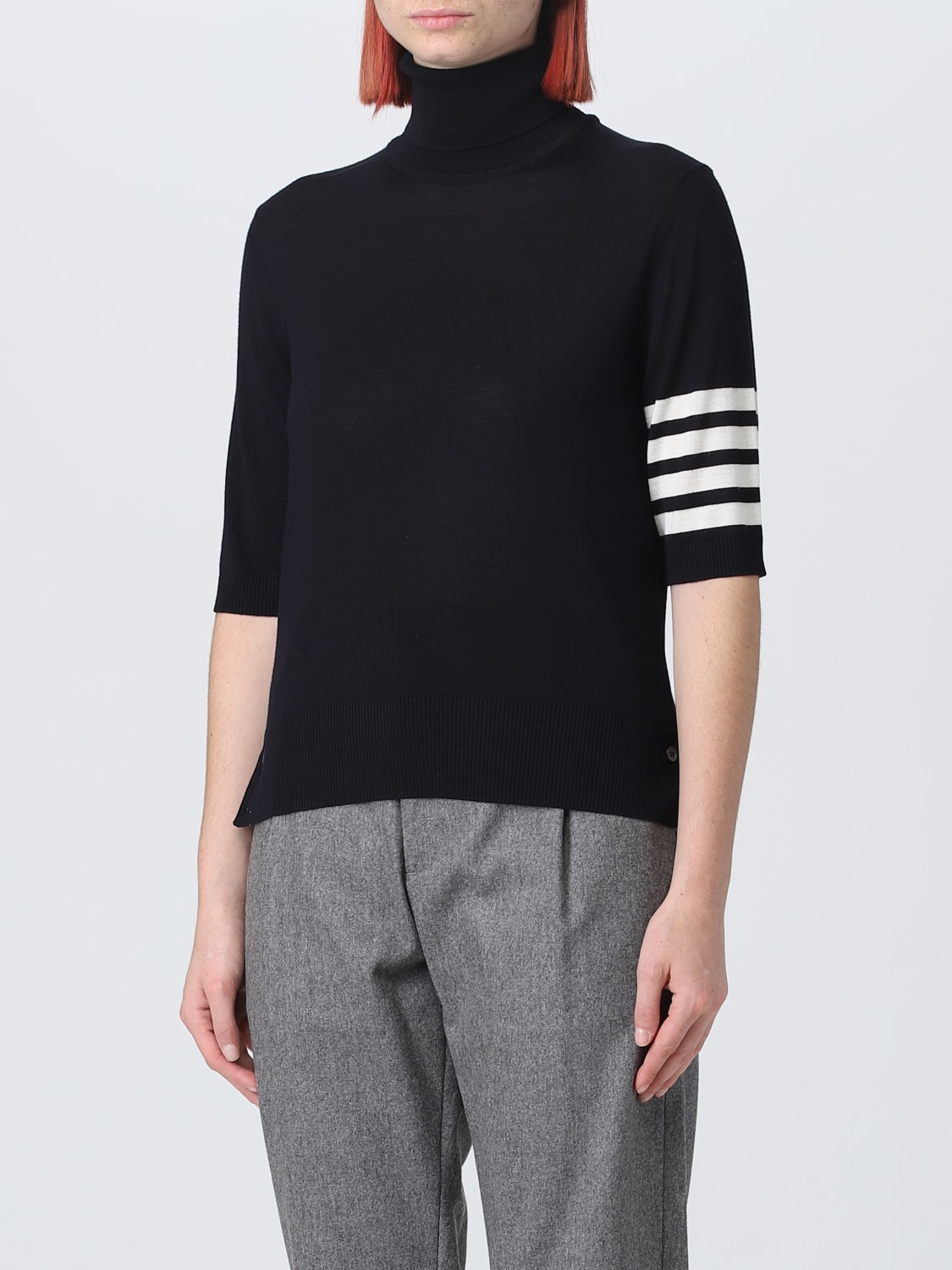 THOM BROWNE JERSEY: Jersey mujer Thom Browne, Azul Oscuro - Img 4