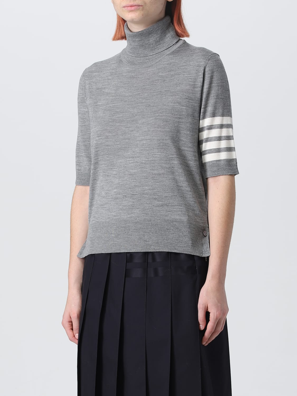 THOM BROWNE JERSEY: Jersey mujer Thom Browne, Gris - Img 4