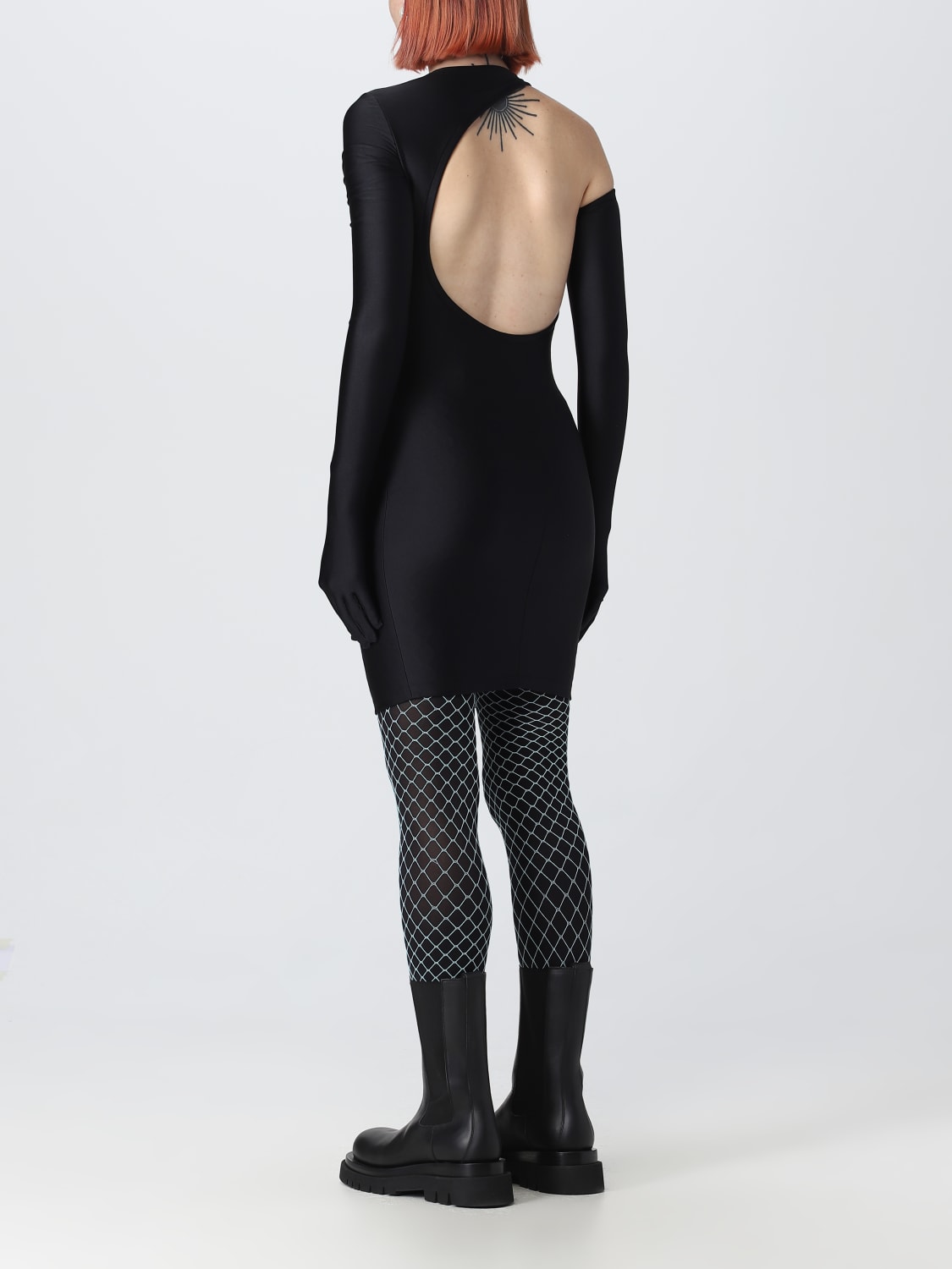BALENCIAGA DRESS: Balenciaga dress in stretch nylon, Black - Img 2