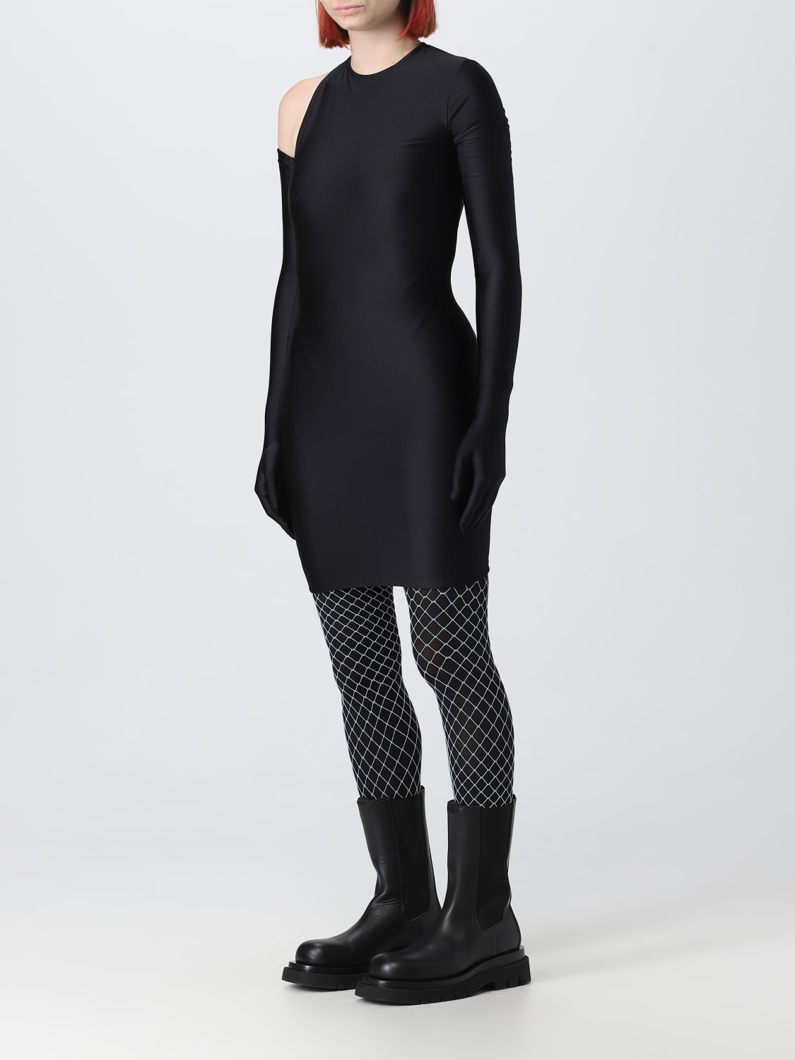 BALENCIAGA DRESS: Balenciaga dress in stretch nylon, Black - Img 3