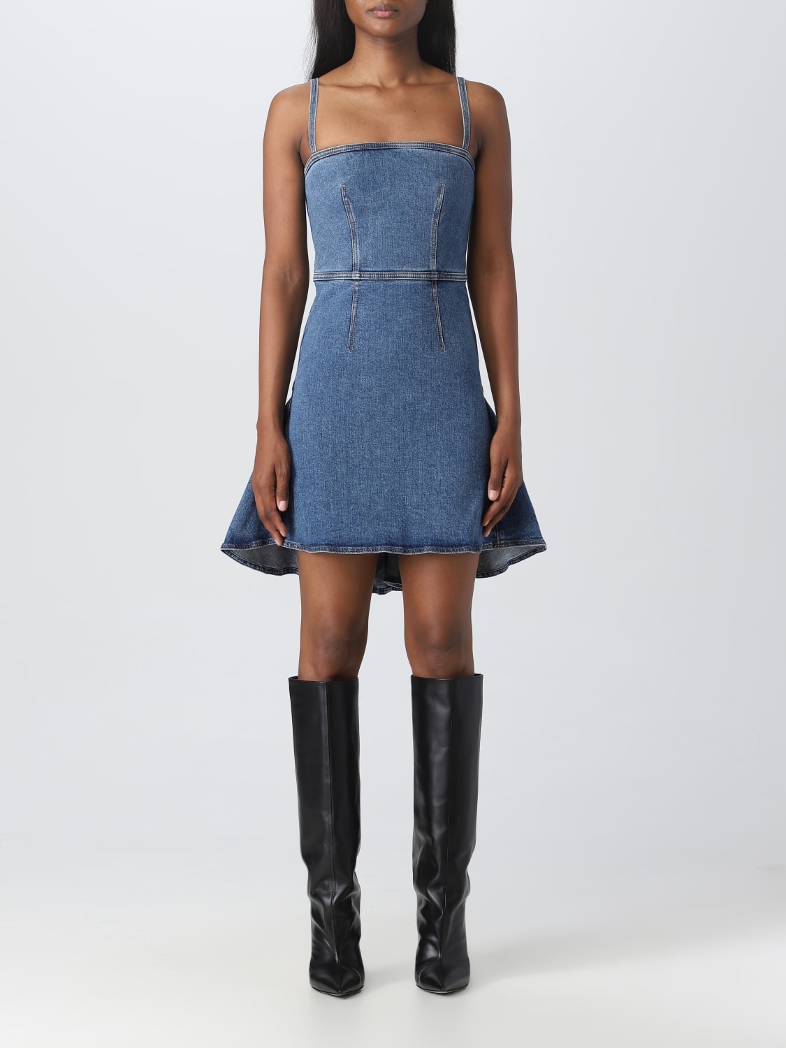 ワンピース ALEXANDER MCQUEEN Woman Dress Blue 830138QJAEK4 100 Sleeveless dress Alexander McQueen - Alexander McQueen