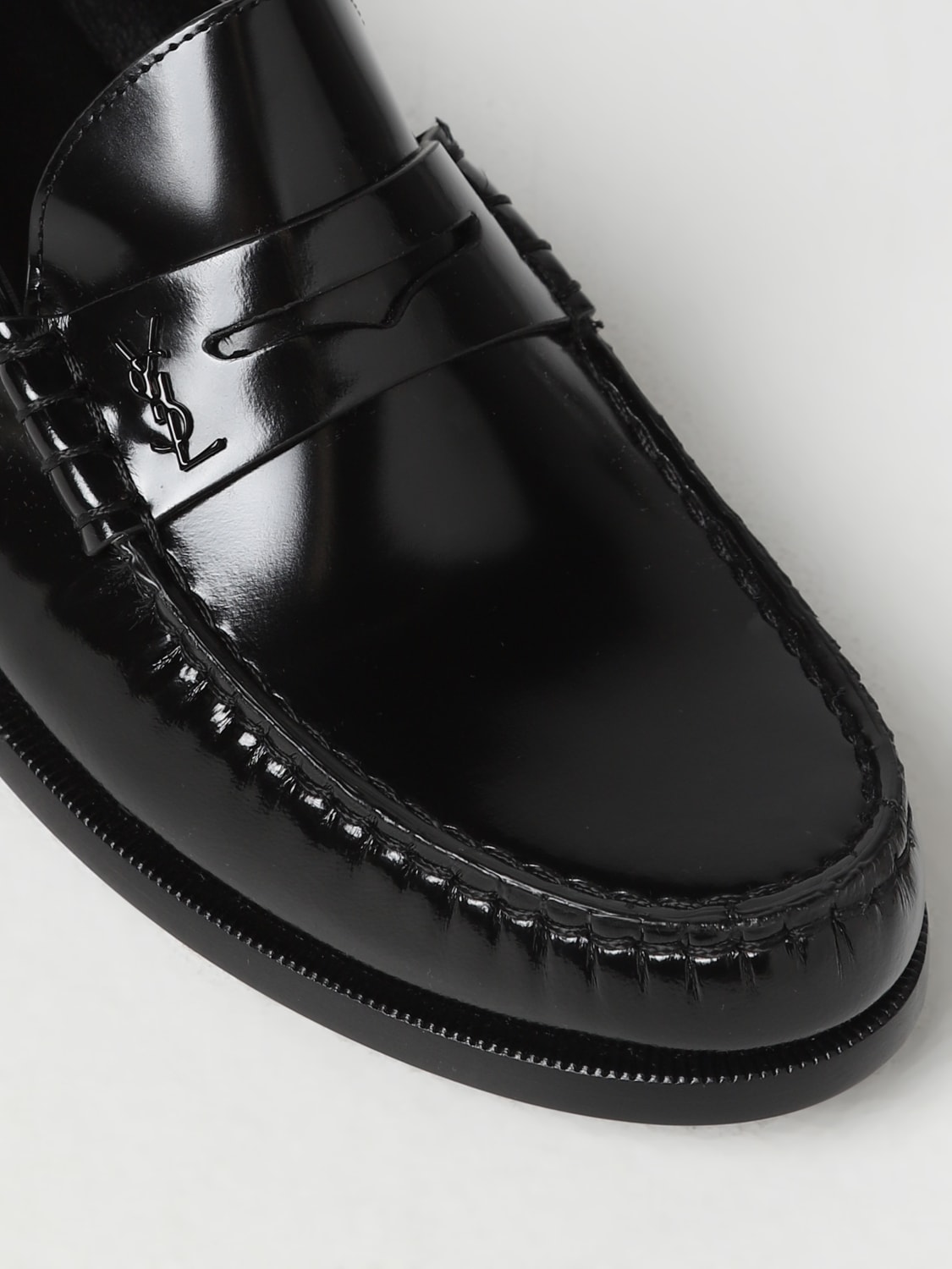 SAINT LAURENT MOKASSINS: Sneakers herren Saint Laurent, Schwarz - Img 4
