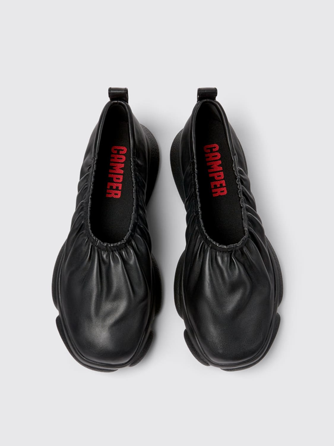 CAMPER SNEAKERS: Camper Karst shoes in leather, Black - Img 3