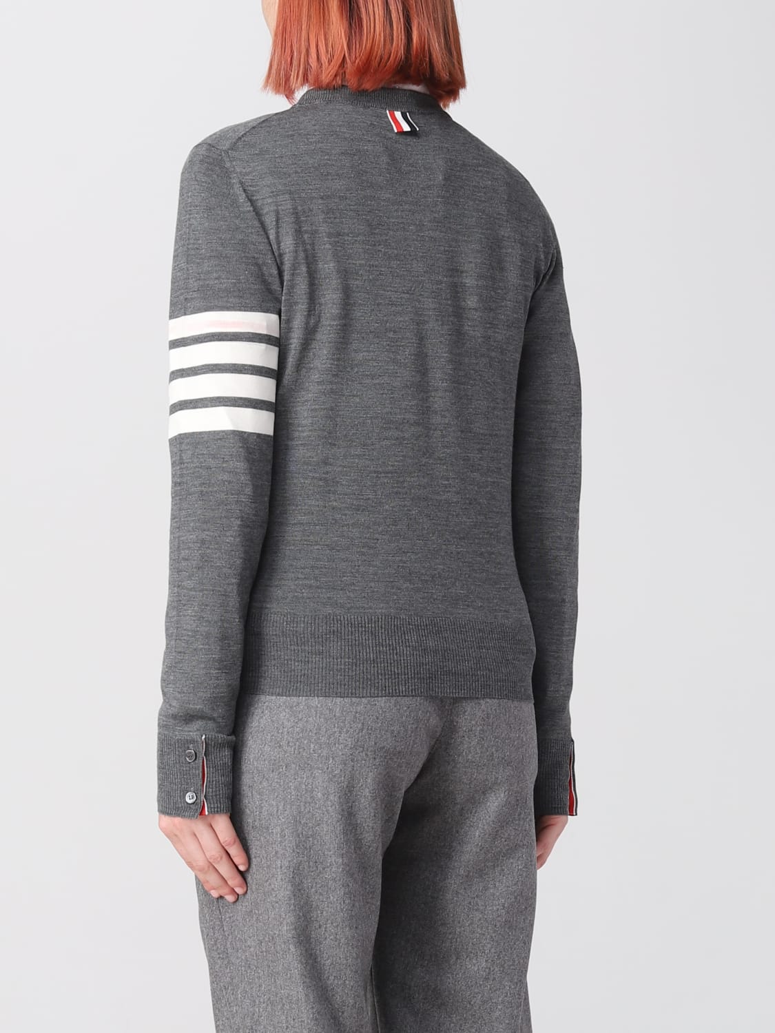 THOM BROWNE PULL: Pull femme Thom Browne, Gris - Img 3