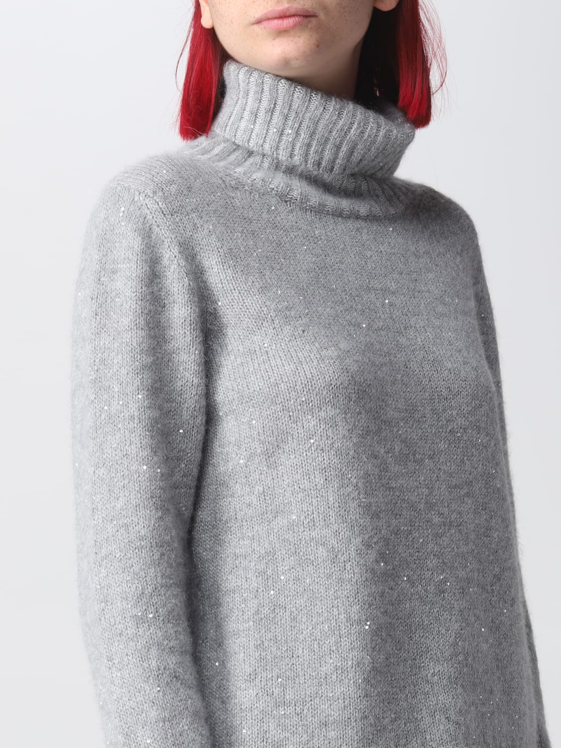 FABIANA FILIPPI PULL: Pull femme Fabiana Filippi, Gris - Img 3