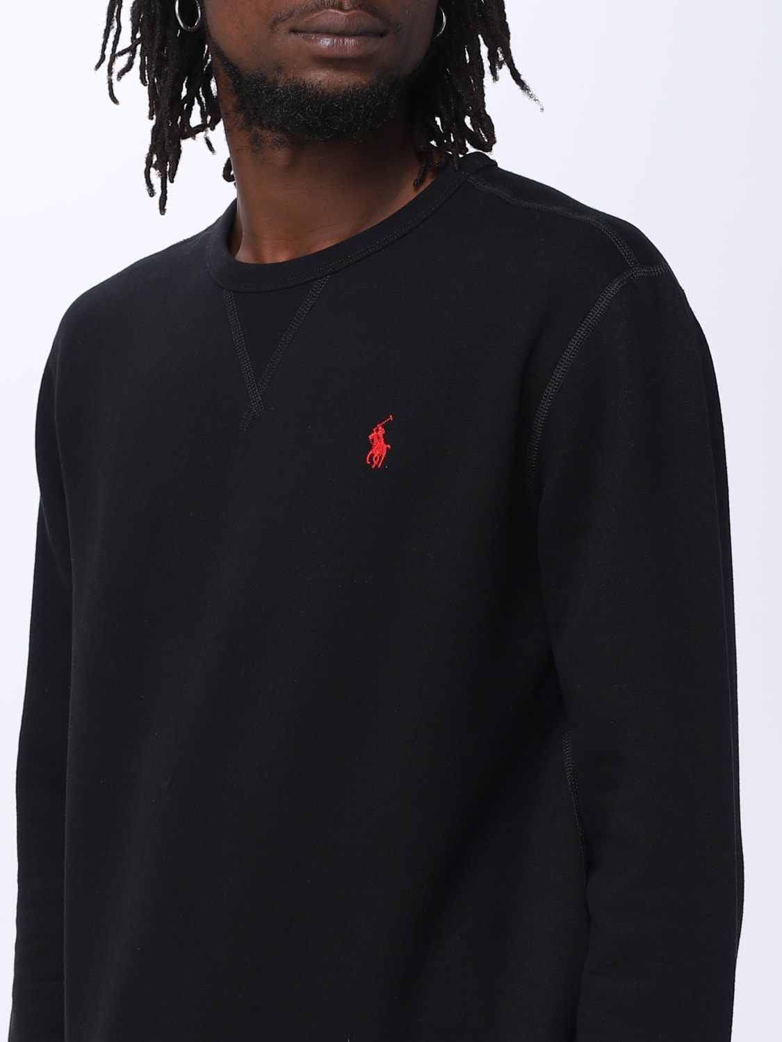 POLO RALPH LAUREN SWEATSHIRT: Pullover herren Polo Ralph Lauren, Schwarz - Img 3