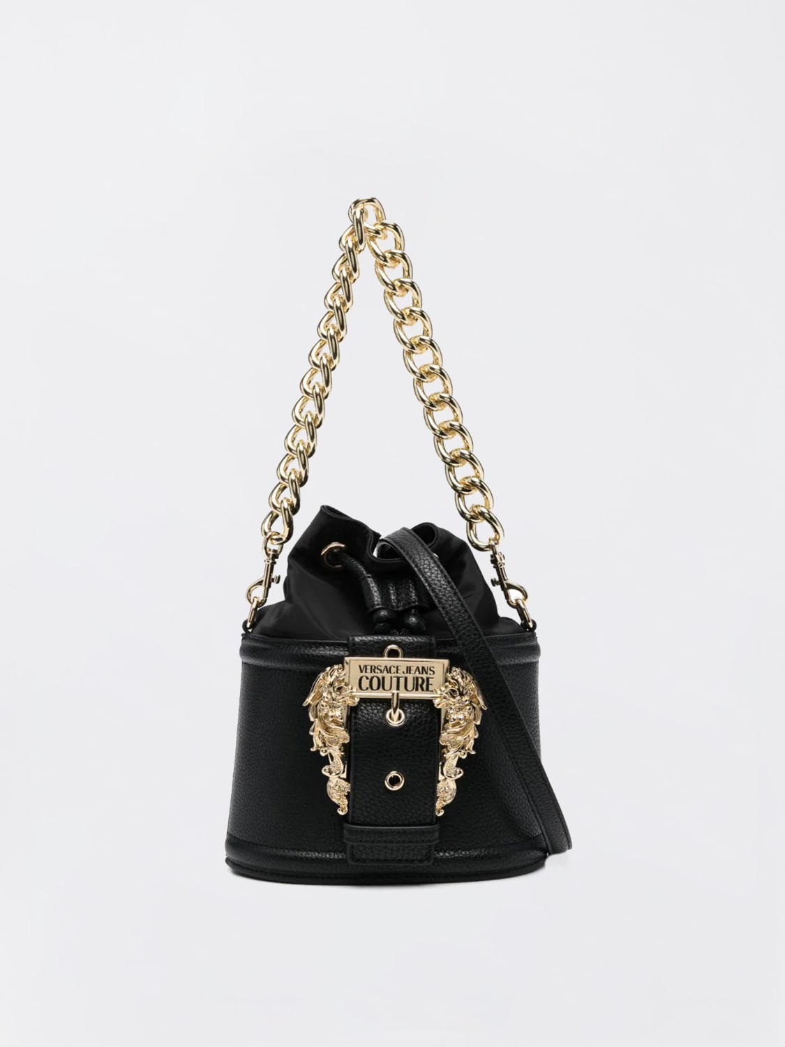 VERSACE JEANS COUTURE：ハンドバッグ レディース - ブラック | GIGLIO ...