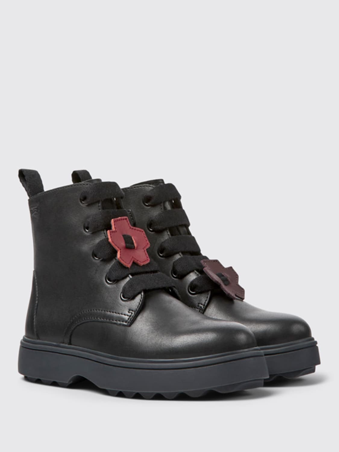 CAMPER SHOES: Camper Twins leather ankle boots, Black - Img 2