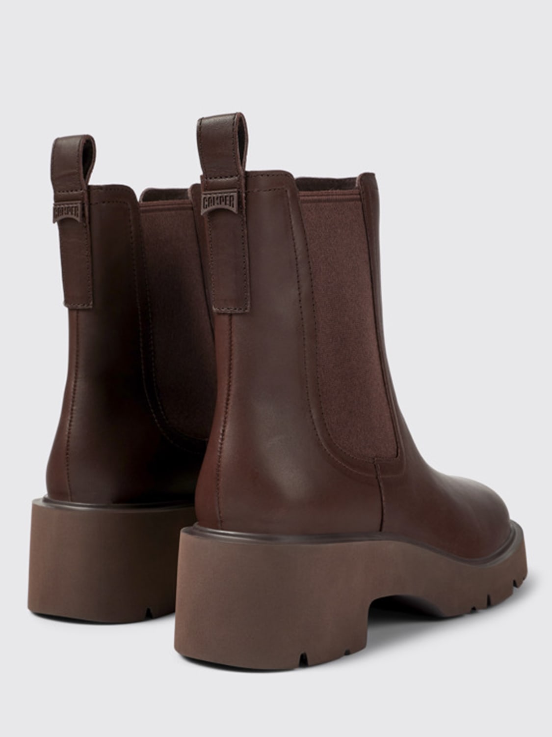 ショートブーツ・ブーティ CAMPER Woman Flat ankle boots Brown K400575-018 MILAH 0 Milah Black Ankle Boots for Women - Spring/Summer collection