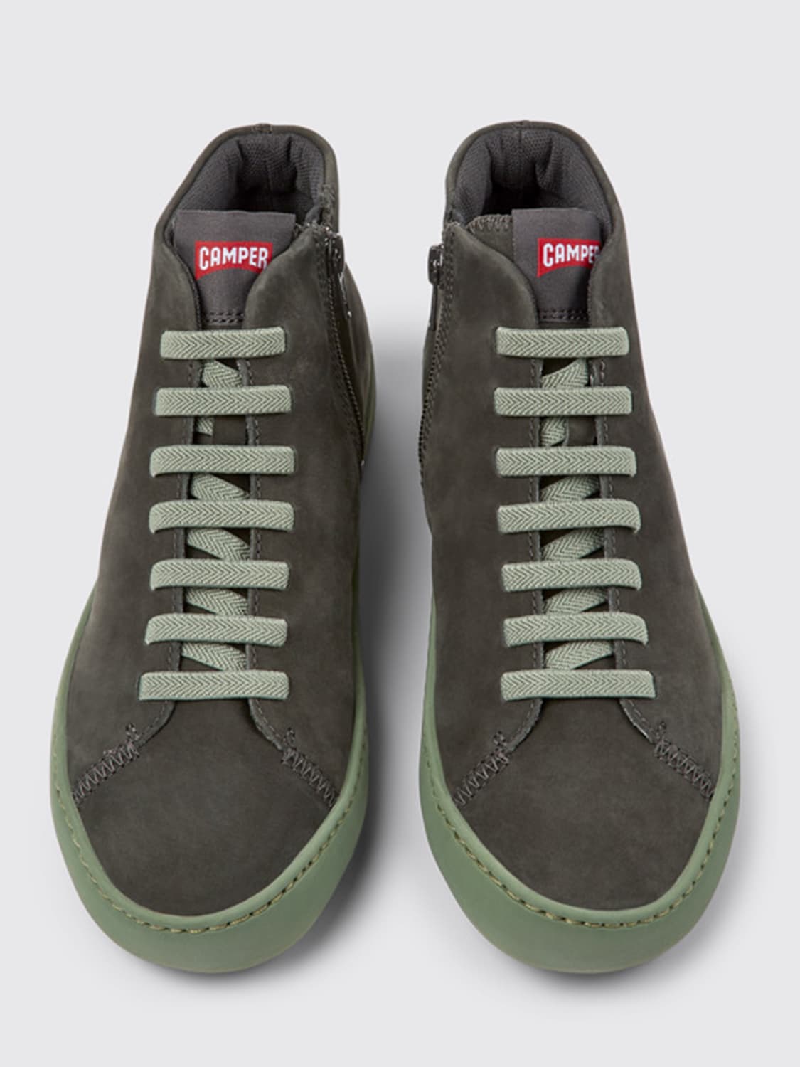 Camper Outlet: Peu Touring sneakers in suede - Grey | Camper