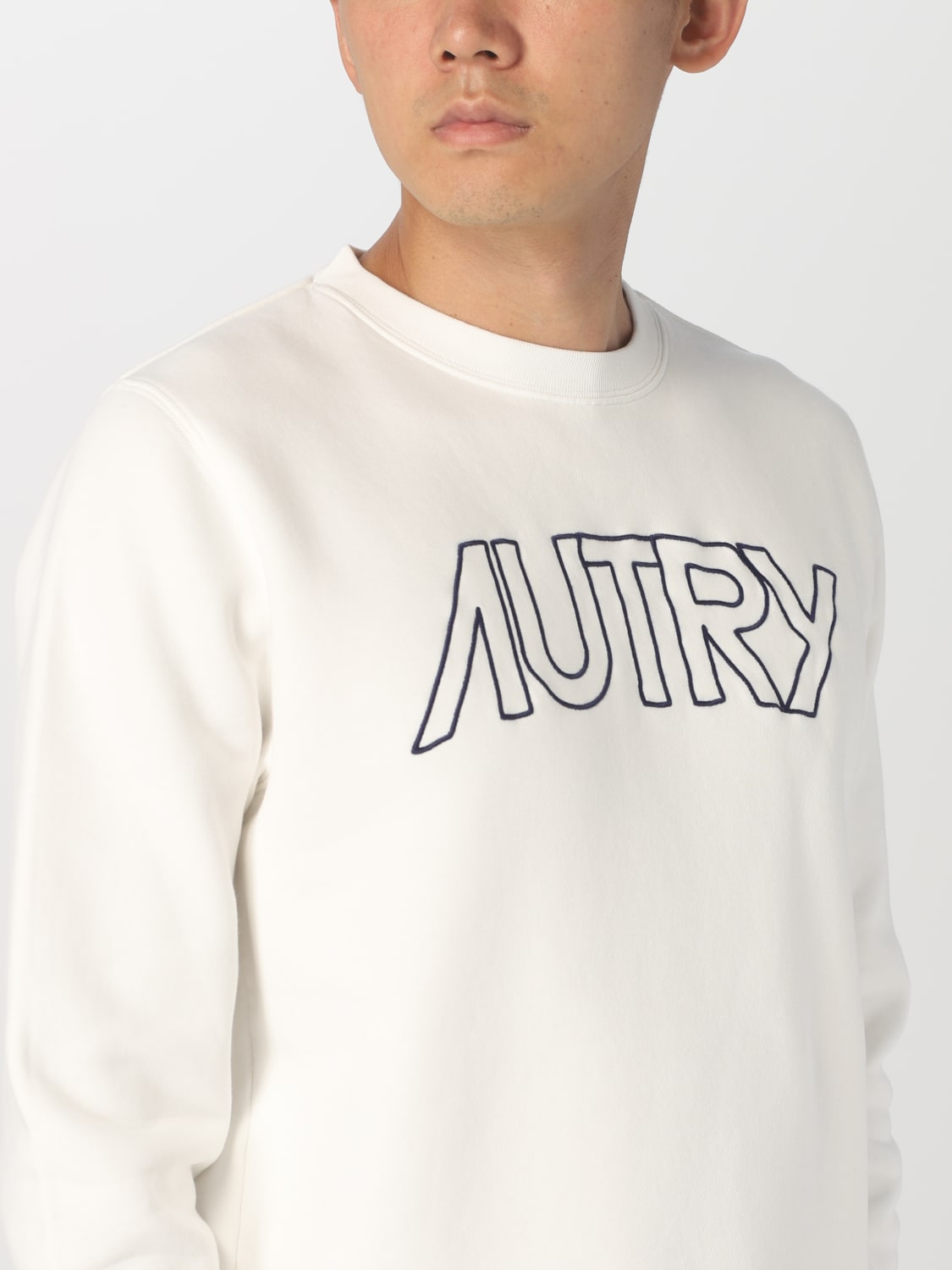 AUTRY スウェットシャツ: スウェットシャツ メンズ Autry, ホワイト - Img 4