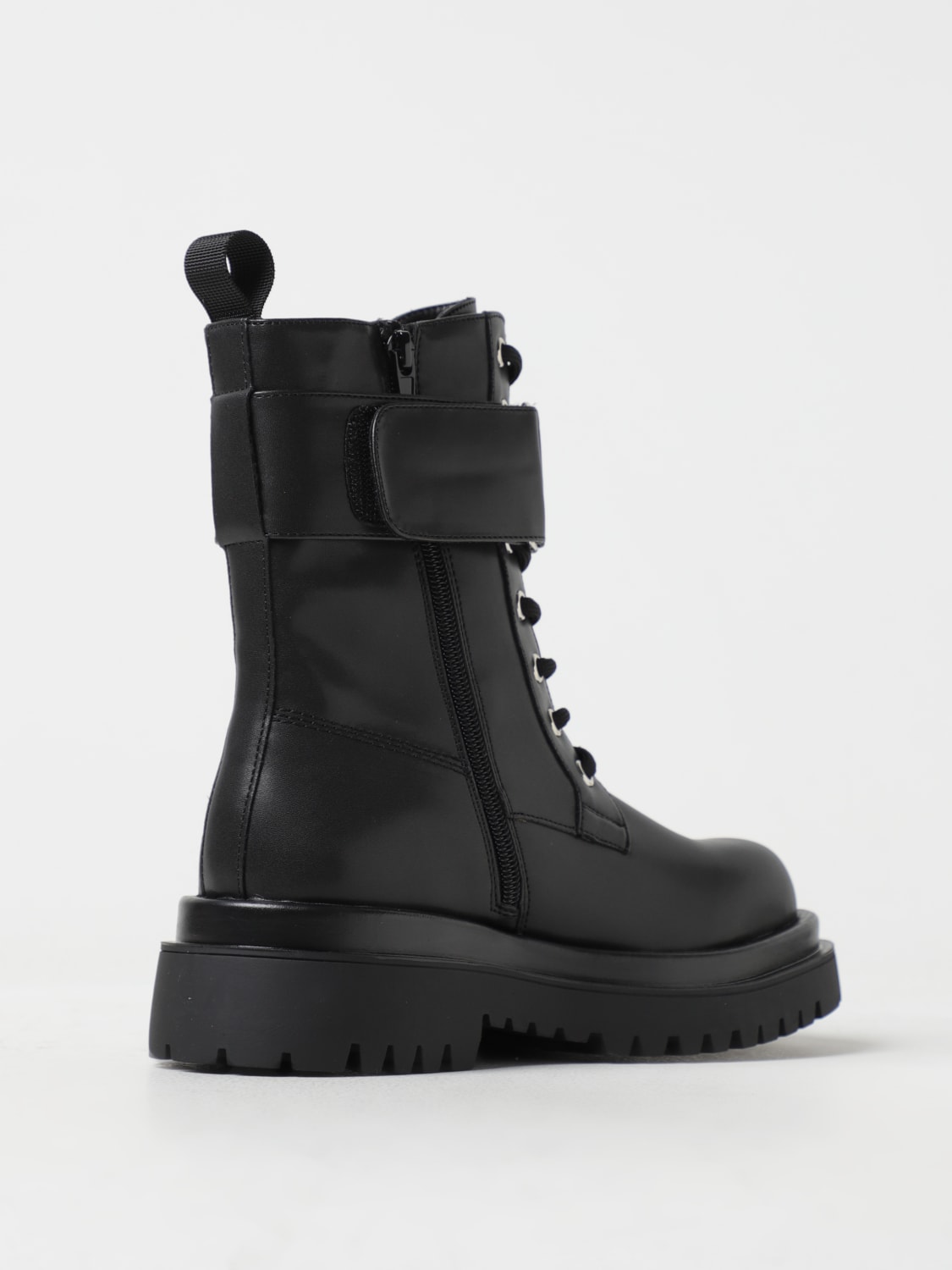 VERSACE JEANS COUTURE FLACHE STIEFELETTEN: Flache stiefeletten damen Versace Jeans Couture, Schwarz - Img 3