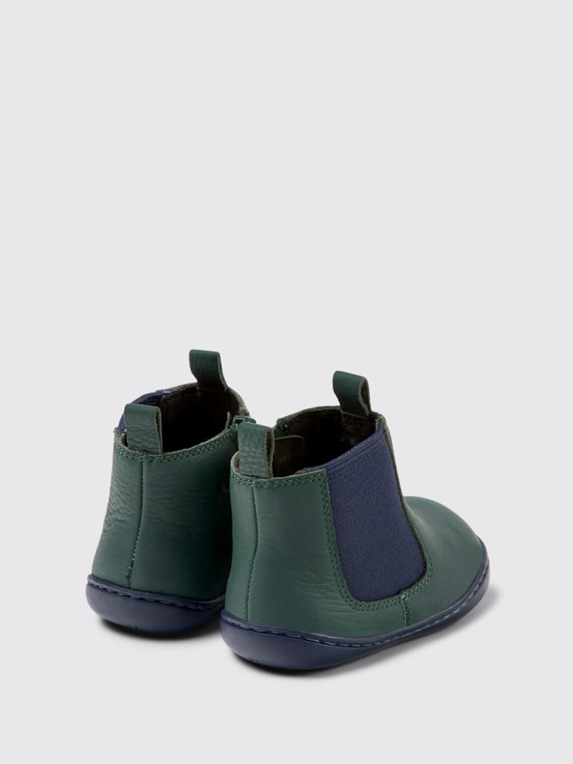 CAMPER SHOES: Camper Peu leather ankle boots, Green - Img 4