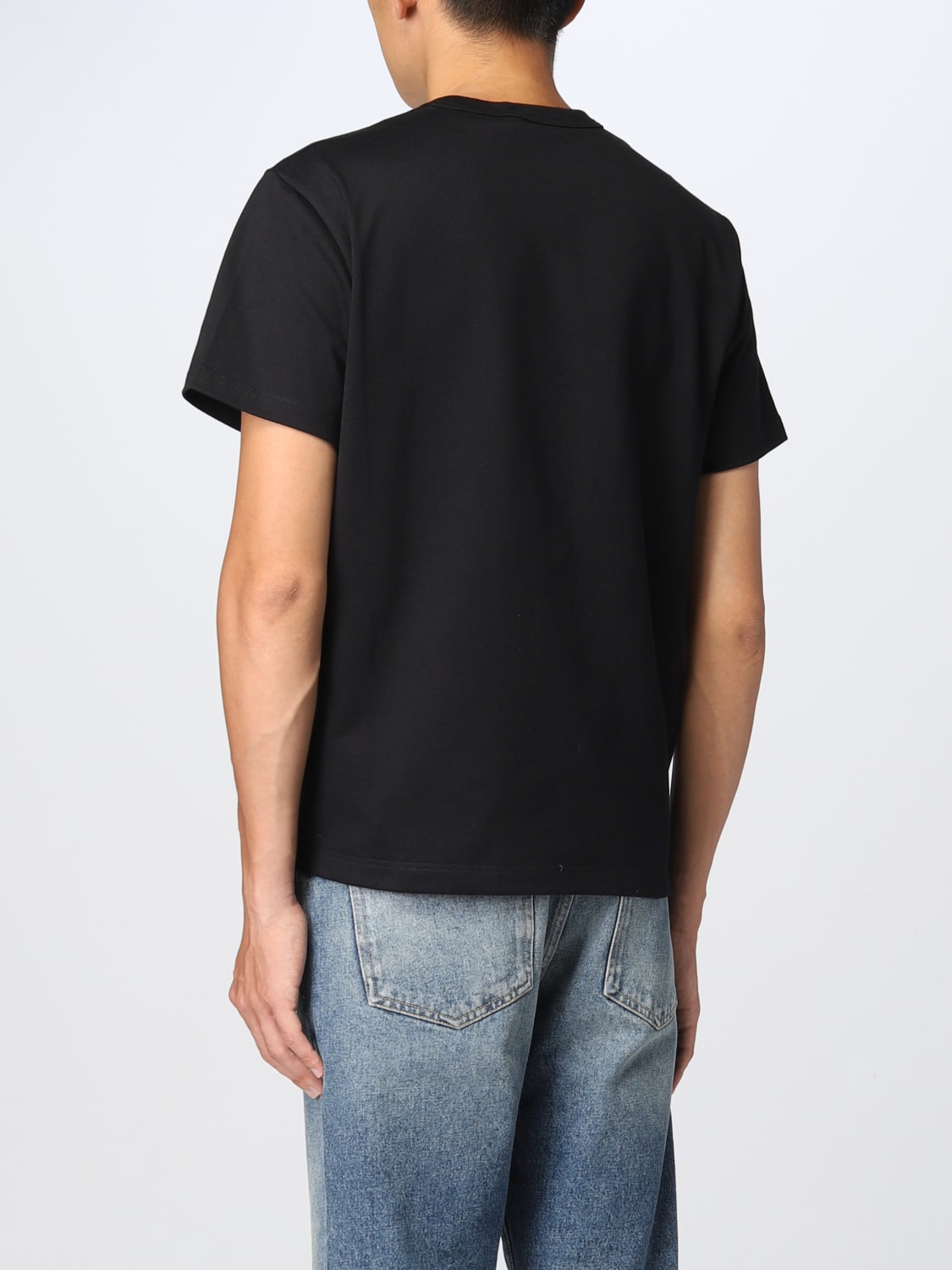 ALEXANDER MCQUEEN: cotton T-shirt with contrasting print ALEXANDER MCQUEEN: cotton T-shirt with contrasting print