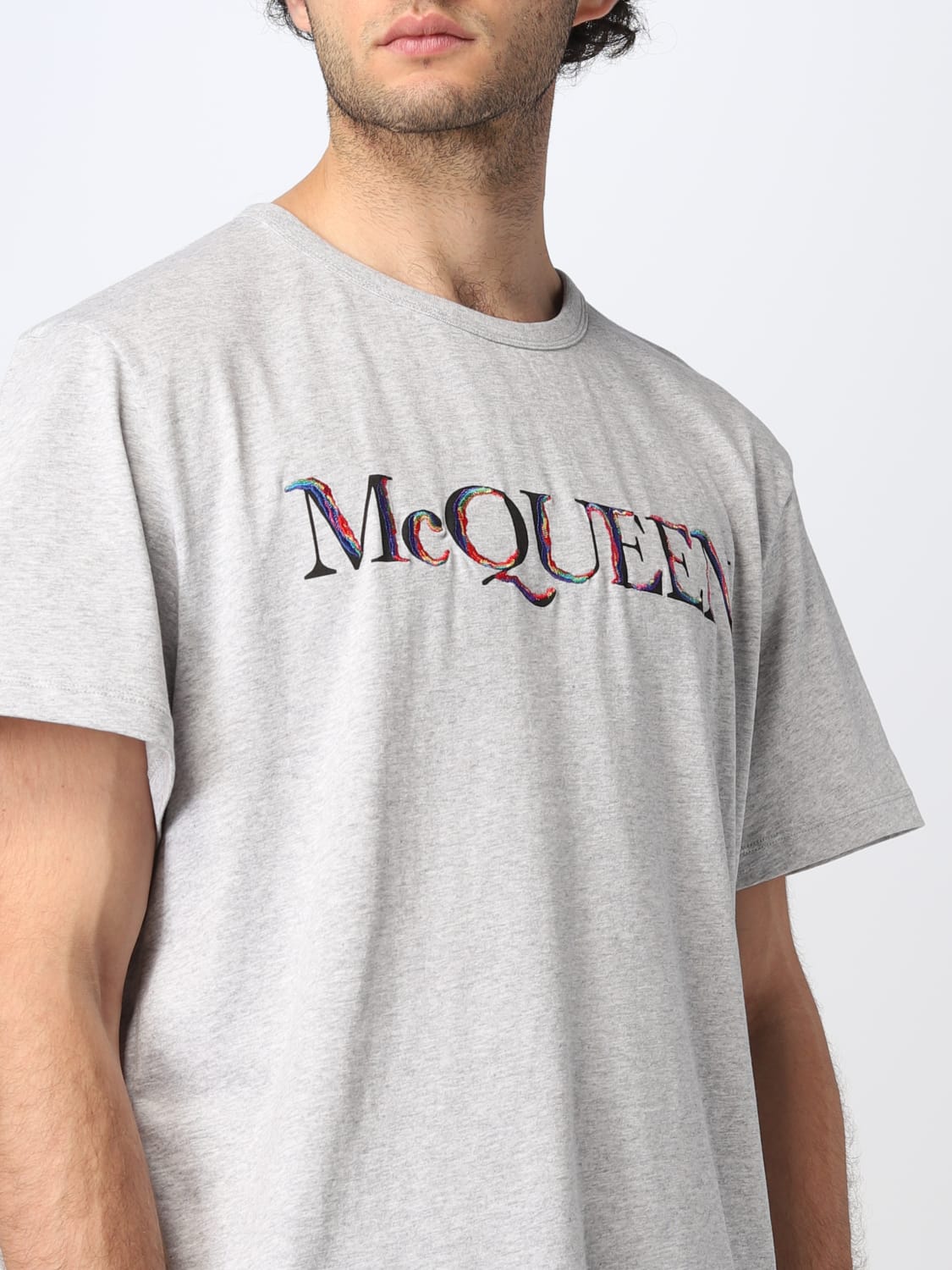 ALEXANDER MCQUEEN CAMISETA: Camiseta hombre Alexander McQueen, Gris - Img 5