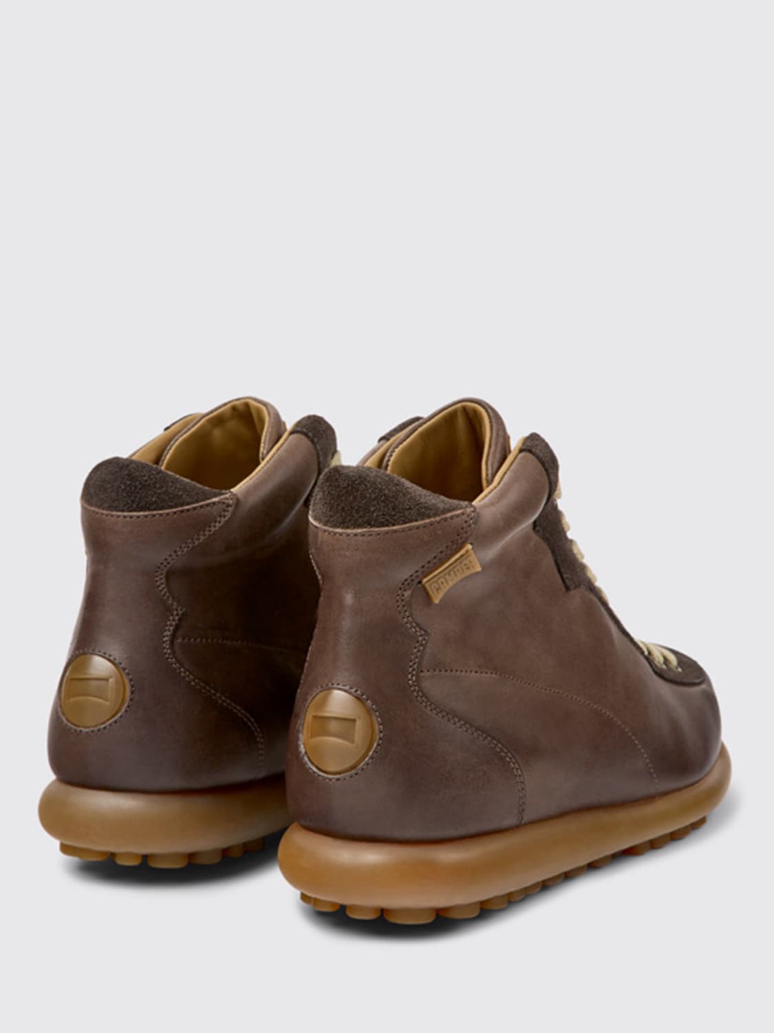 CAMPER BOOT: Camper Pelotas leather boots, Brown - Img 4