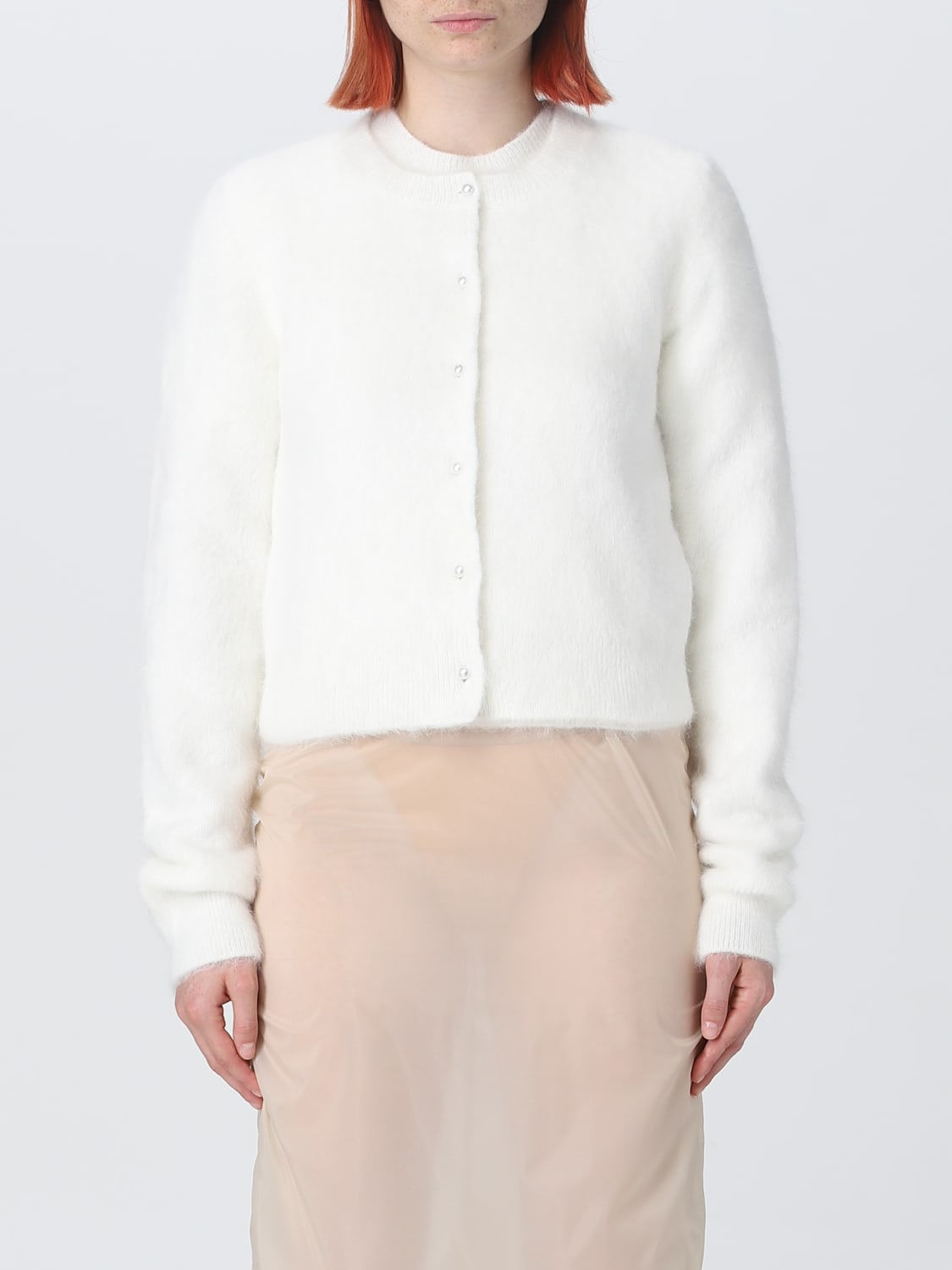 MAISON MARGIELA CARDIGAN: T-shirt femme Maison Margiela, Blanc - Img 1