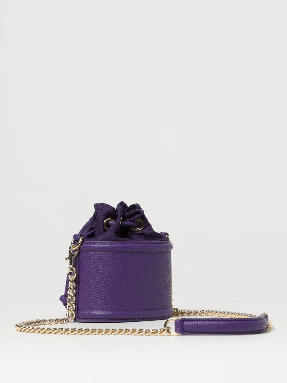 VERSACE JEANS COUTURE MINI BAG: Versace Jeans Couture bag in grained synthetic leather, Violet - Img 2