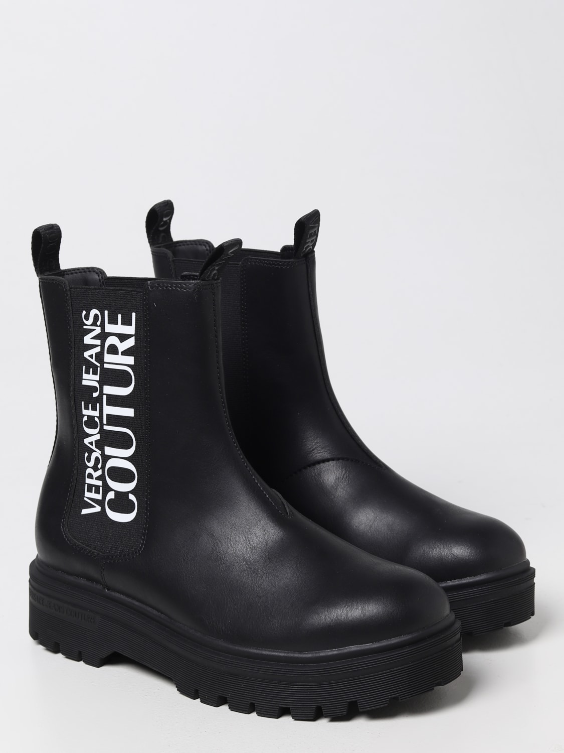 VERSACE JEANS COUTURE BOTAS: Zapatos hombre Versace Jeans Couture, Negro - Img 2