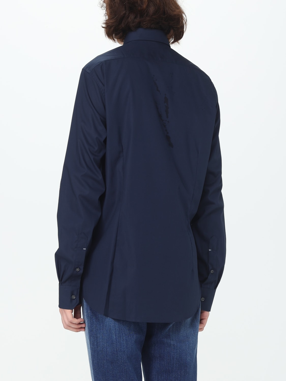 MICHAEL KORS SHIRT: Michael Kors shirt in stretch cotton, Blue - Img 2