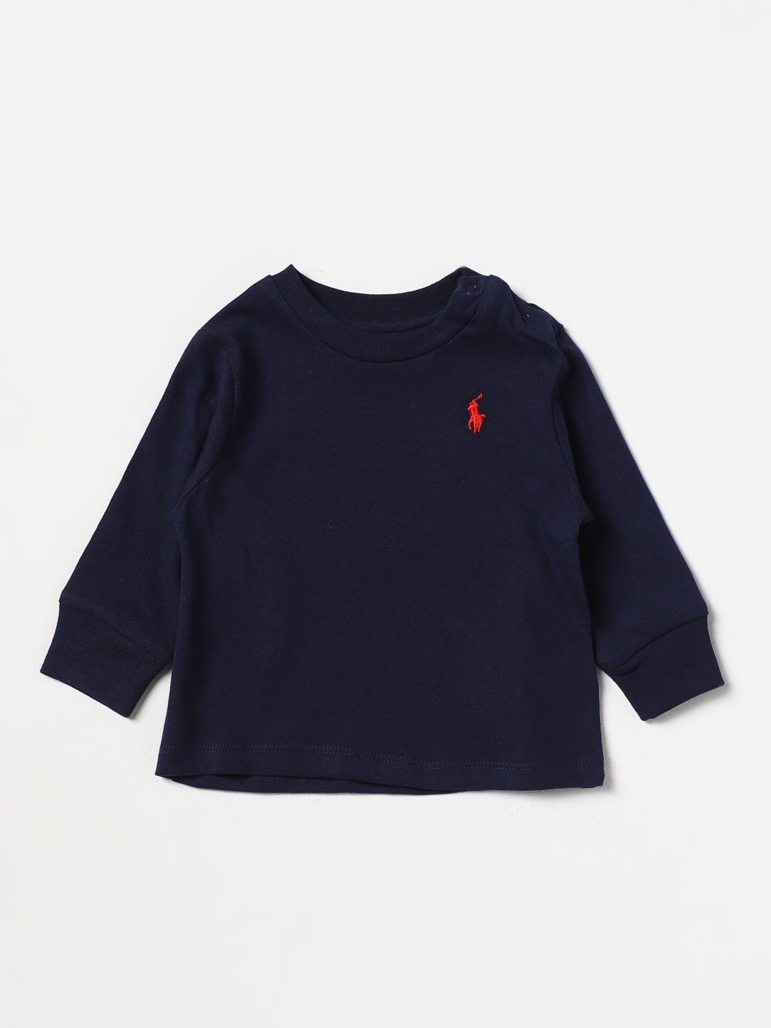 POLO RALPH LAUREN T-SHIRT: T-shirt kids Polo Ralph Lauren, Blue - Img 1