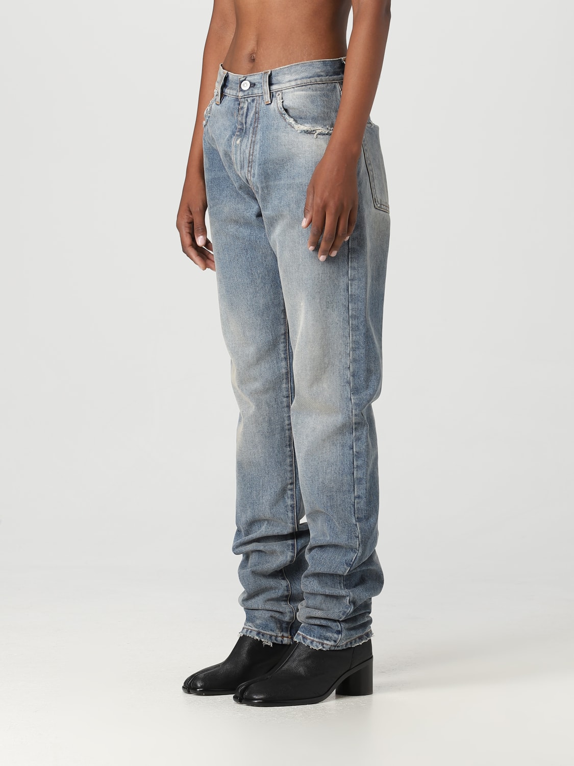 Maison Margiela Outlet: Jeans woman - Blue | Maison Margiela jeans ...