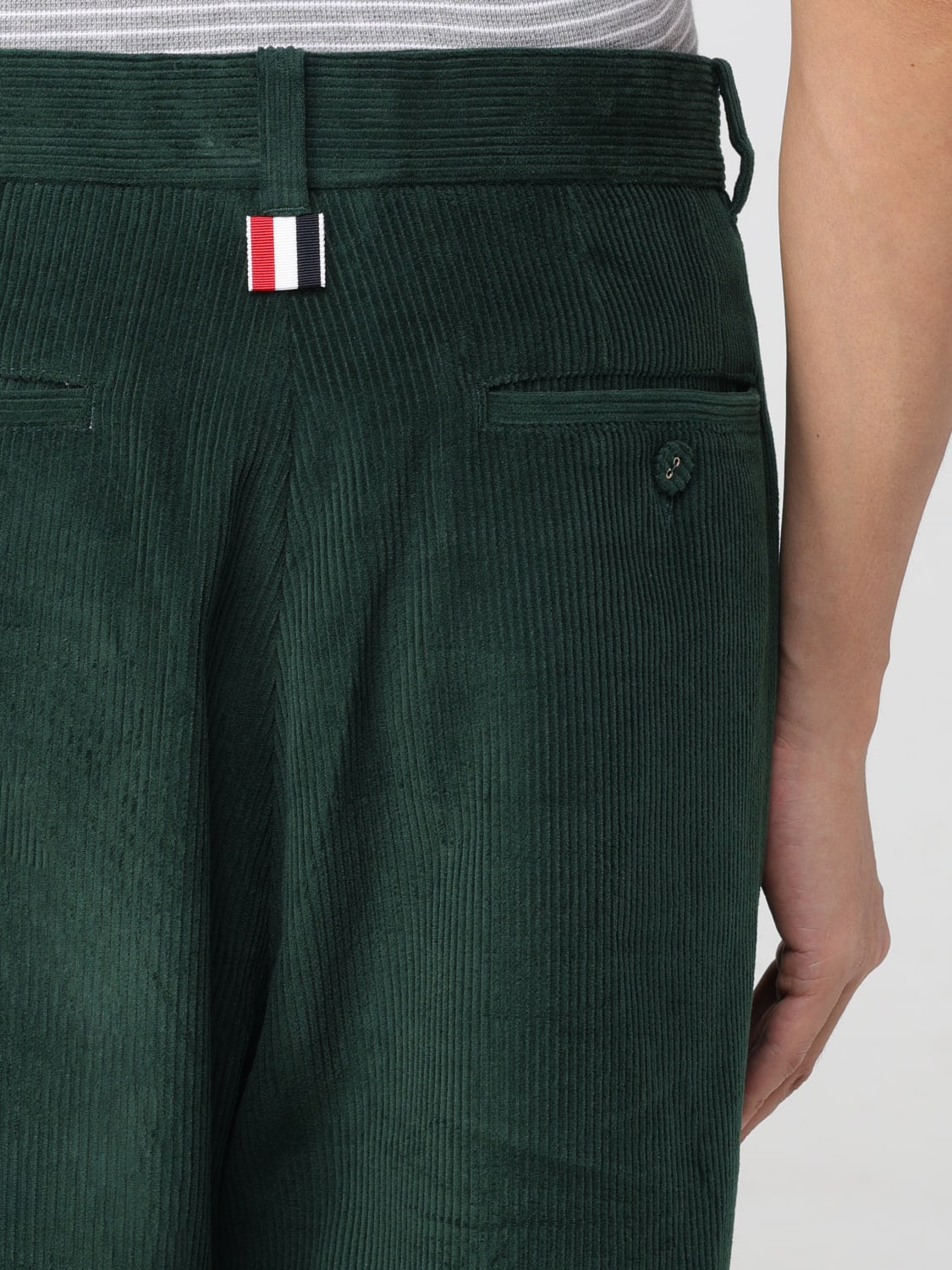 THOM BROWNE PANTS: Pants men Thom Browne, Green - Img 5