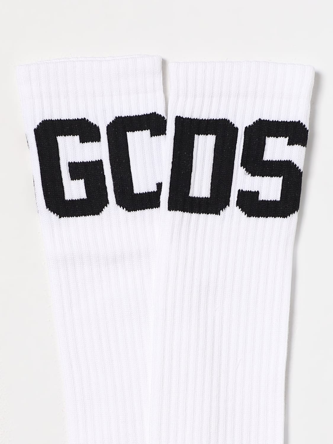 GCDS SOCKS: Socks men GCDS, White - Img 2