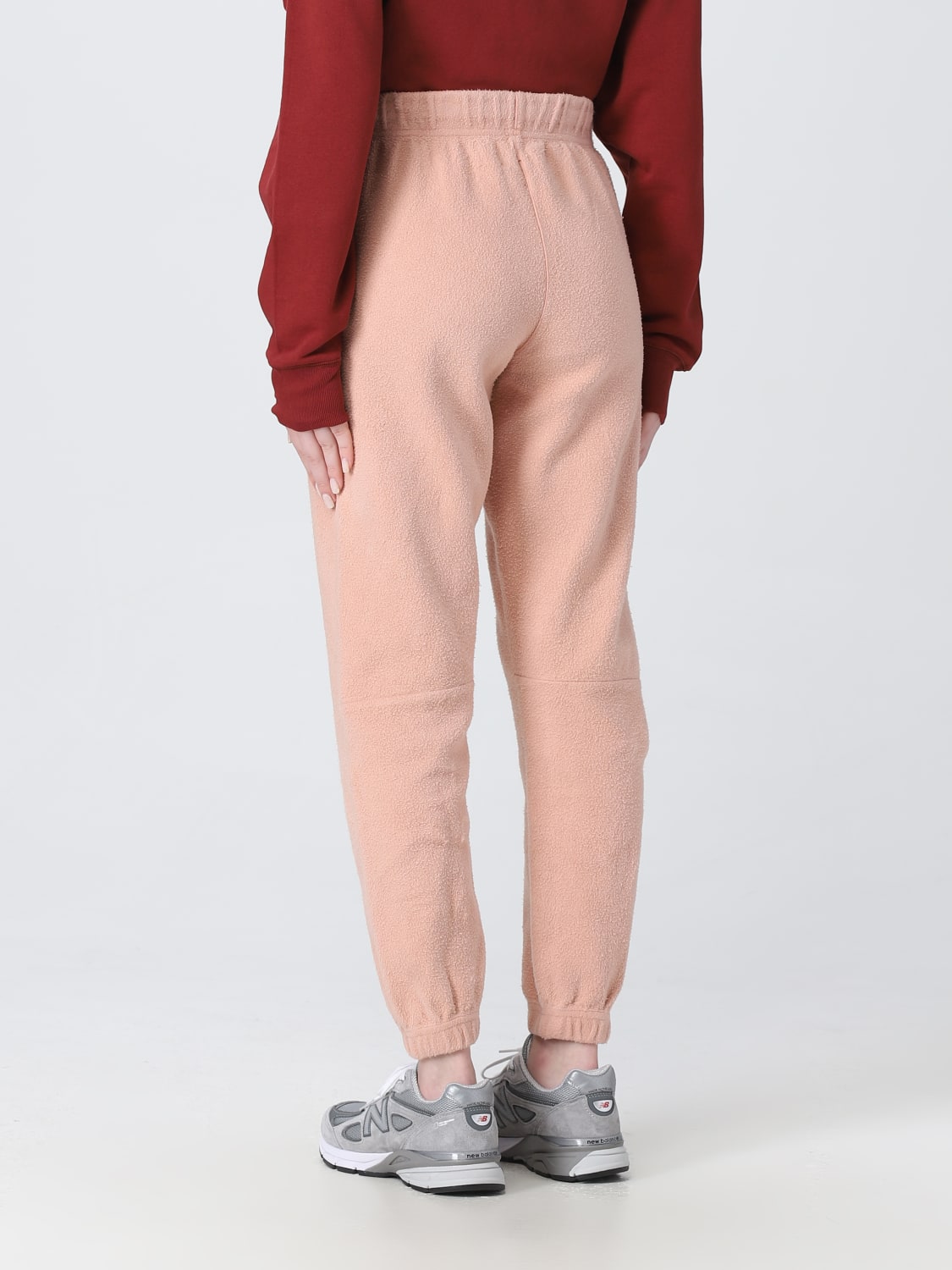 AUTRY PANTS: Autry jogger pants in cotton fleece, Red - Img 2