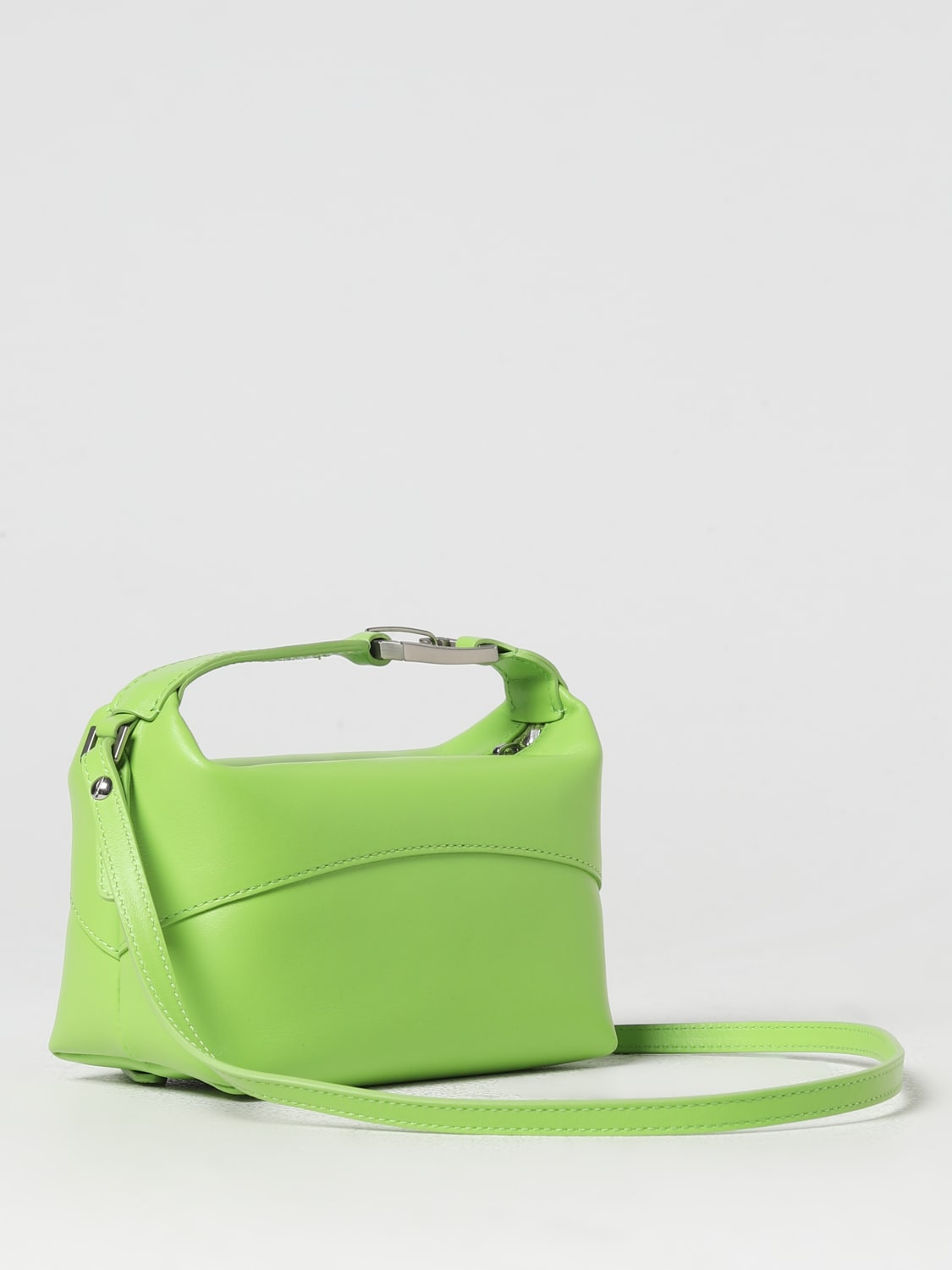 EERA BORSA MINI: Borsa Moon Eera in pelle, Verde - Img 2