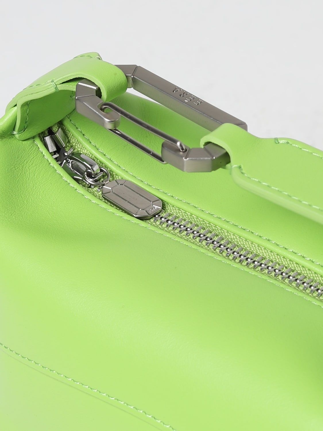 EERA BORSA MINI: Borsa Moon Eera in pelle, Verde - Img 3