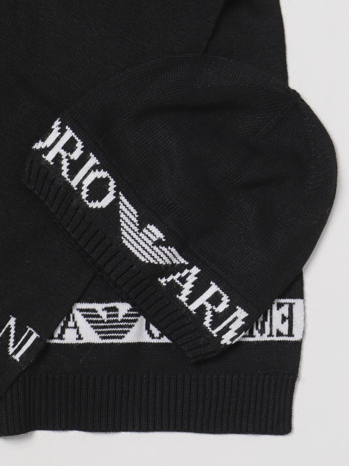 EMPORIO ARMANI SET: Emporio Armani 2-piece set in wool blend, Black - Img 3