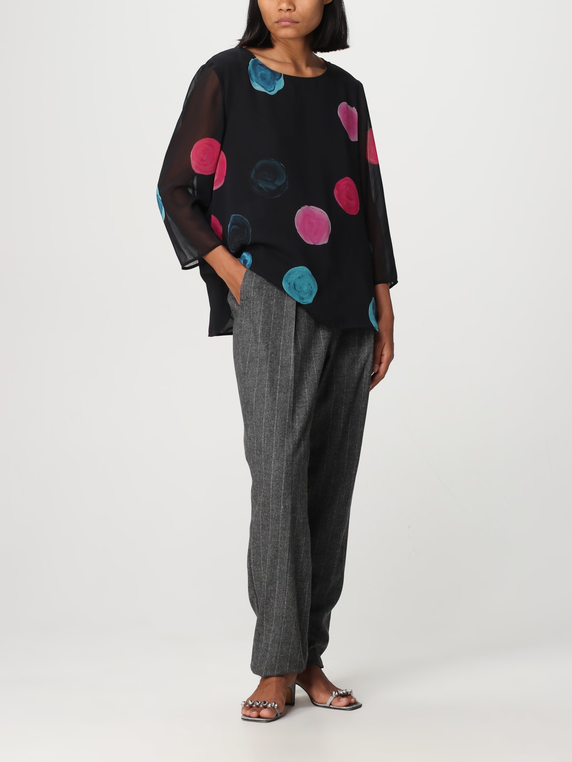 パンツ EMPORIO ARMANI Woman Pants Multicolor H4NP1A2NWAZ 010 Emporio Armani Outlet: Pants woman - Multicolor | Emporio