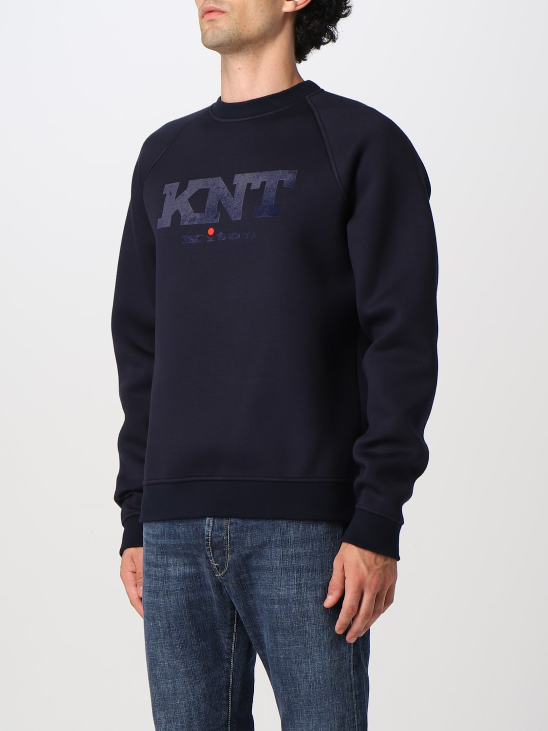 KITON SWEATSHIRT: Sweatshirt herren Kiton, Blau - Img 3