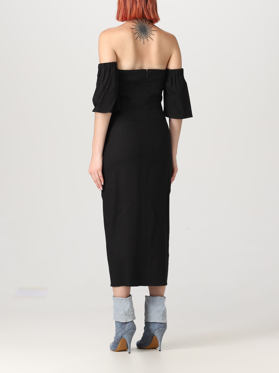 ISABEL MARANT DRESS: Isabel Marant dress in viscose blend, Black - Img 2