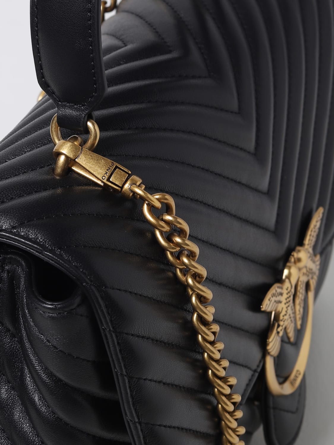 PINKO SAC À MAIN: Sac porté épaule femme Pinko, Noir - Img 3