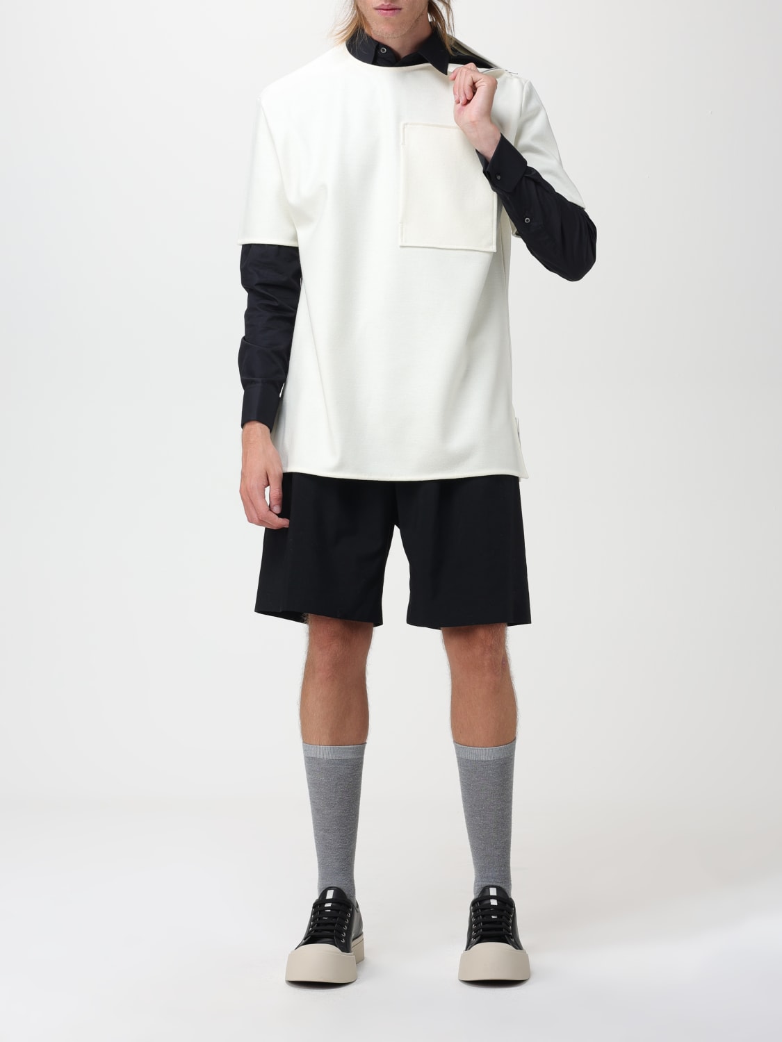 JIL SANDER T-SHIRT: T-shirt men Jil Sander, Yellow Cream - Img 2