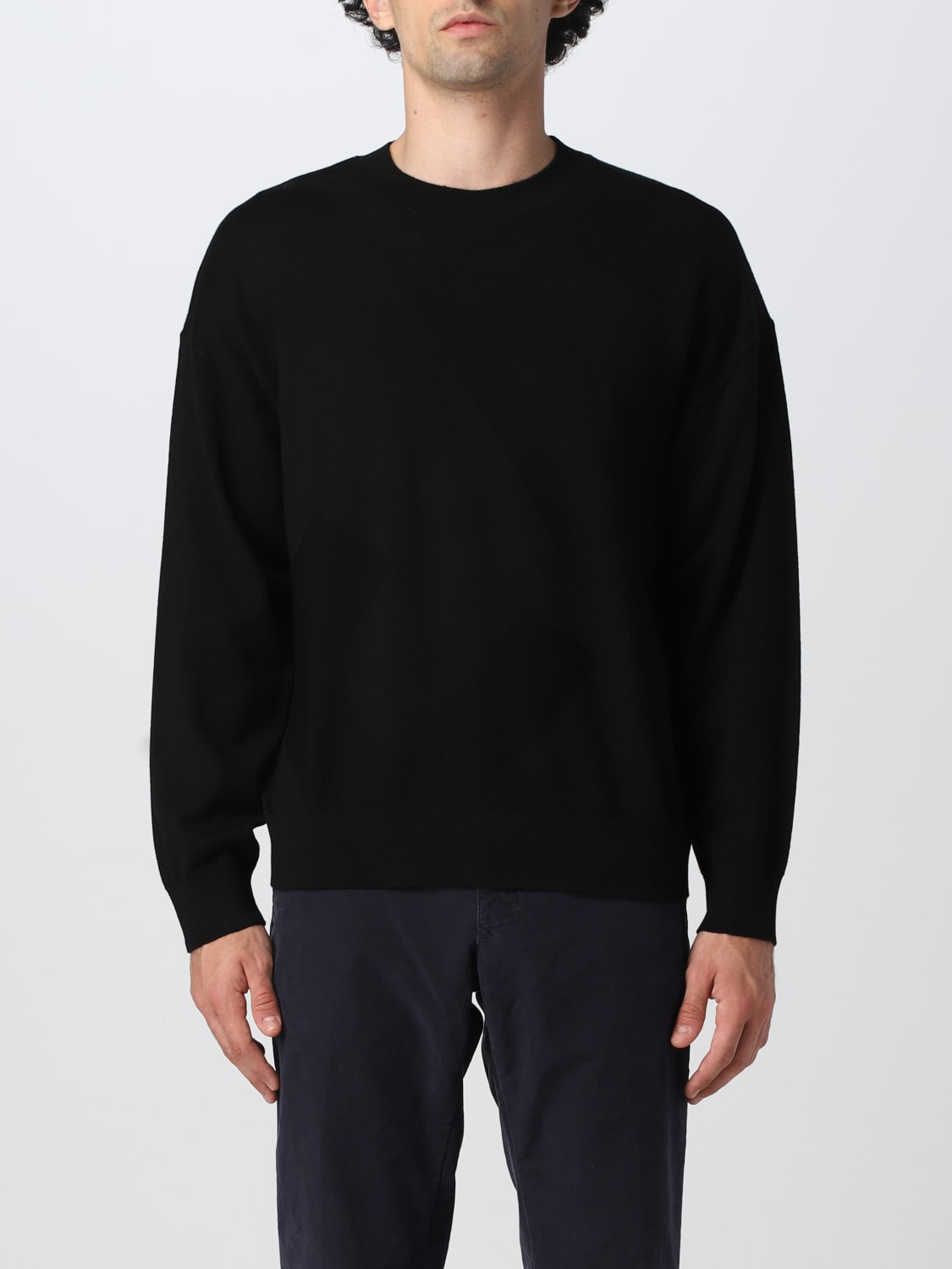 Black armani sweater cheap