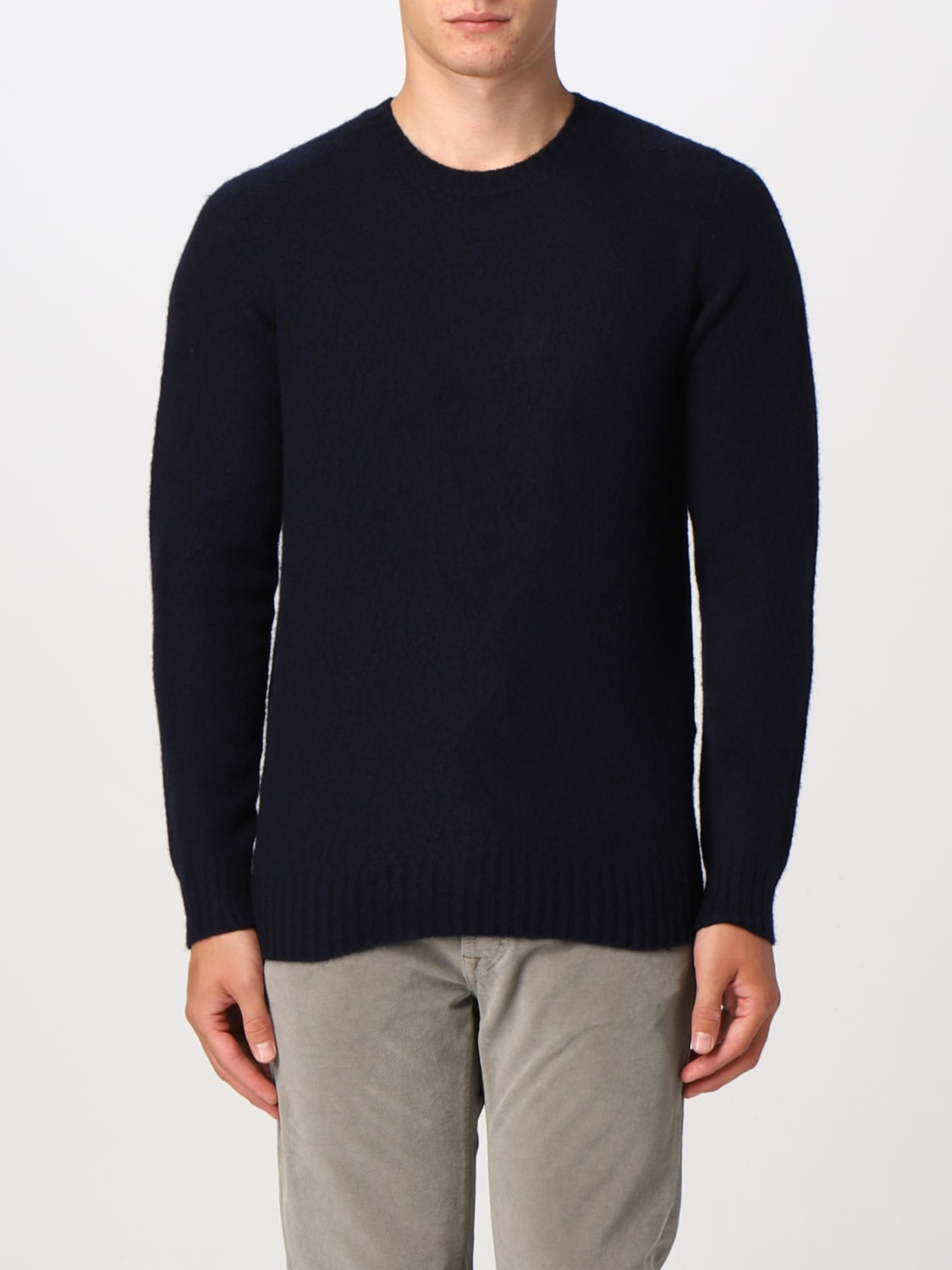 DRUMOHR SWEATER: Drumohr basic shirt, Blue - Img 1